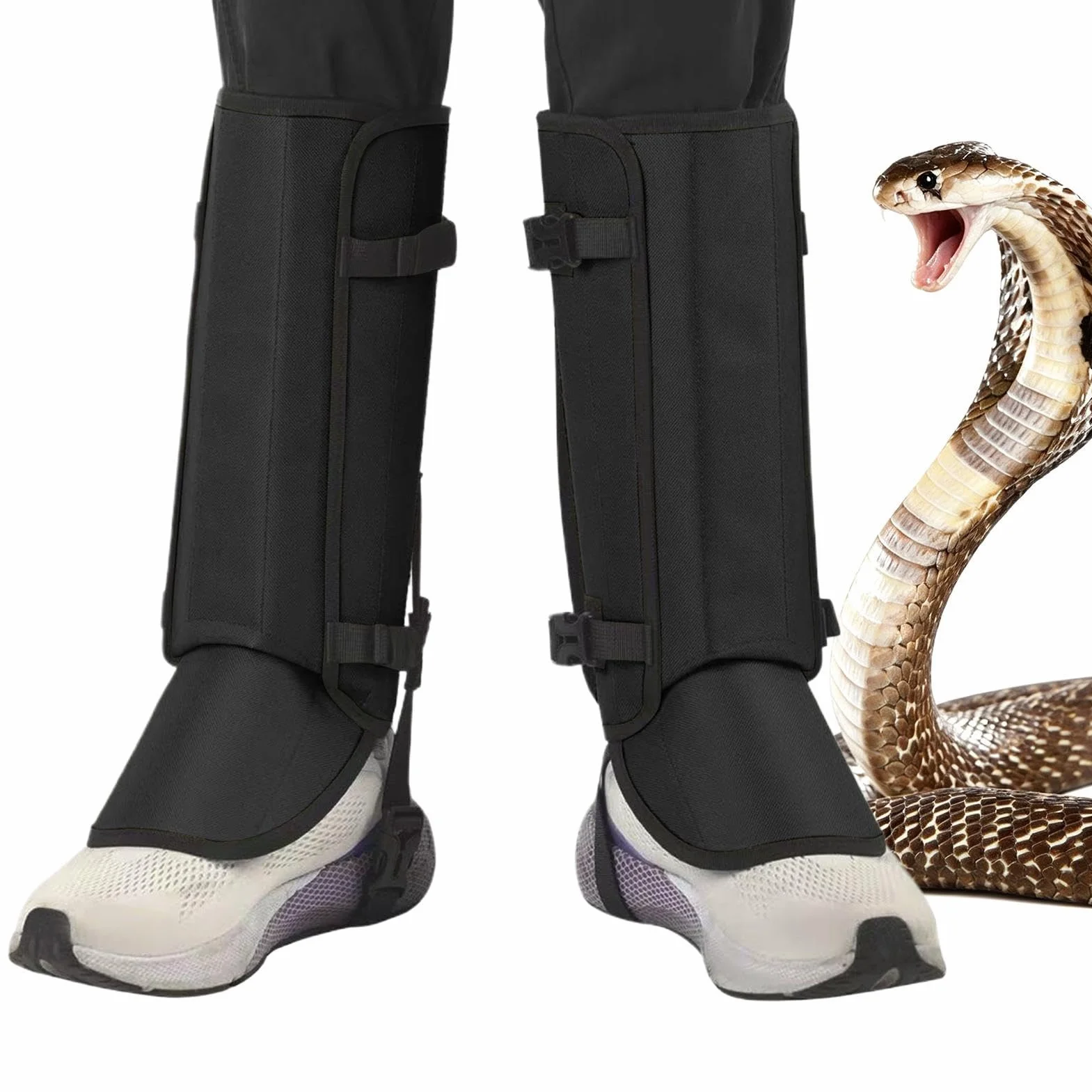 Polainas Anticulebra,2 Piezas de Escudo Antimordeduras para Exterior | Polainas para Running en Senderos,para Senderismo Pesca Escalada Running Camping Trabajo Jardín Campo