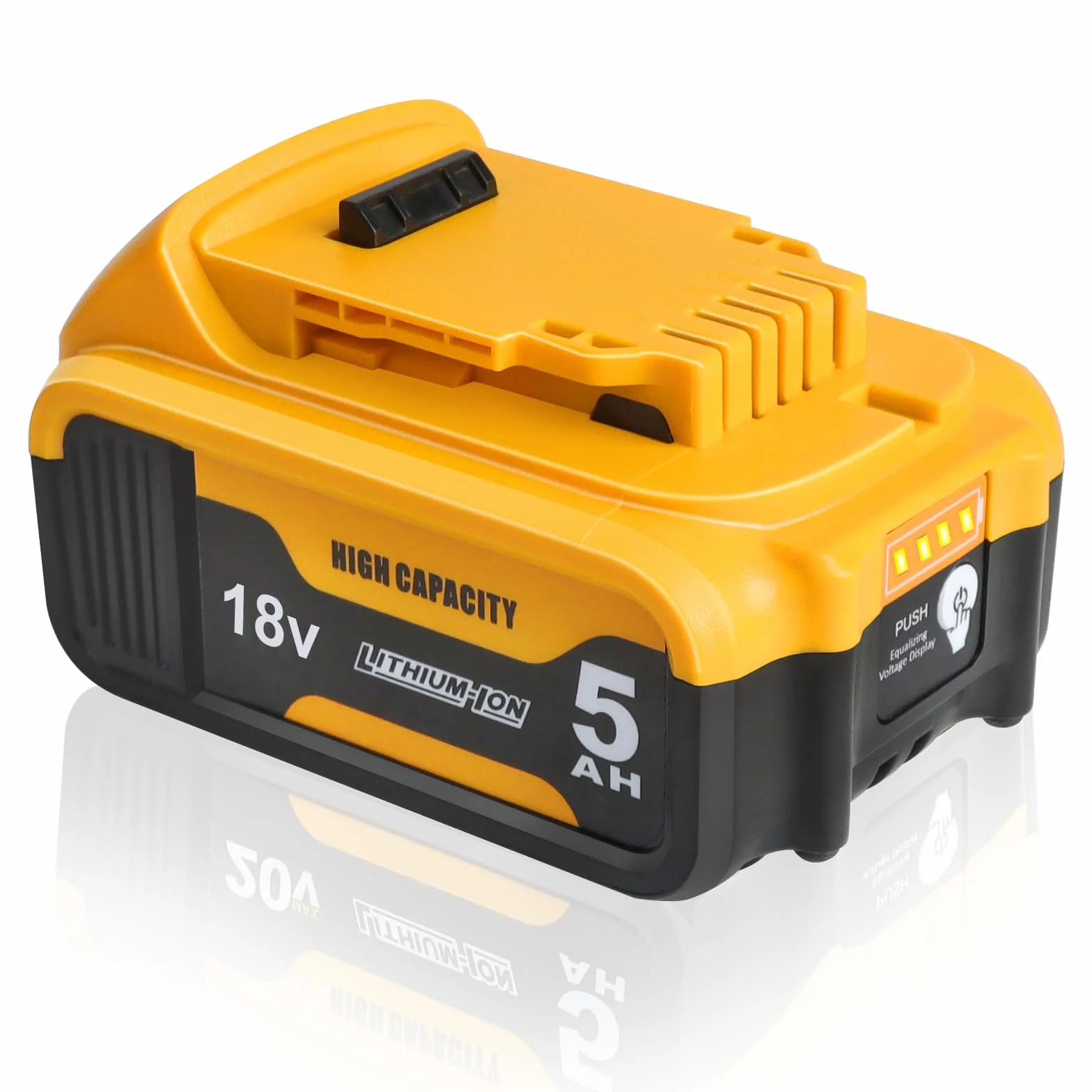 Waitley 5.0A DCB184 para Dewalt 18V Batería DCB184 DCB200 DCB182 DCB180 DCB181 DCB182 DCB200