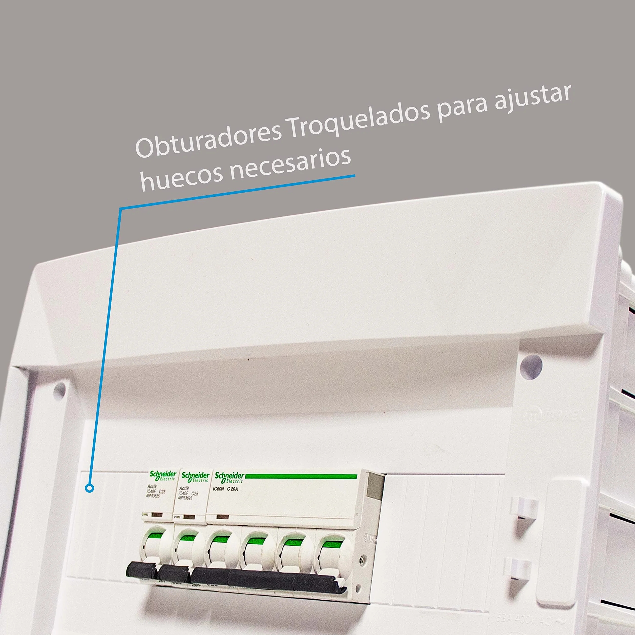 Cuadro Eléctrico Empotrar 36 Módulos Carril DIN Blanca