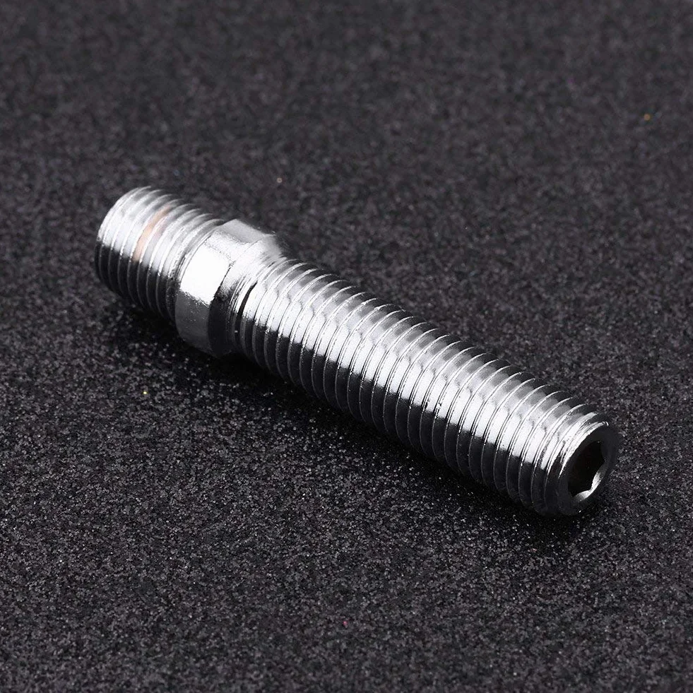 Perno de ruedas, 20 unids 57 mm Rueda extendida Perno de conversión 12x1.5 a 12x1.5 Adaptador de tornillo