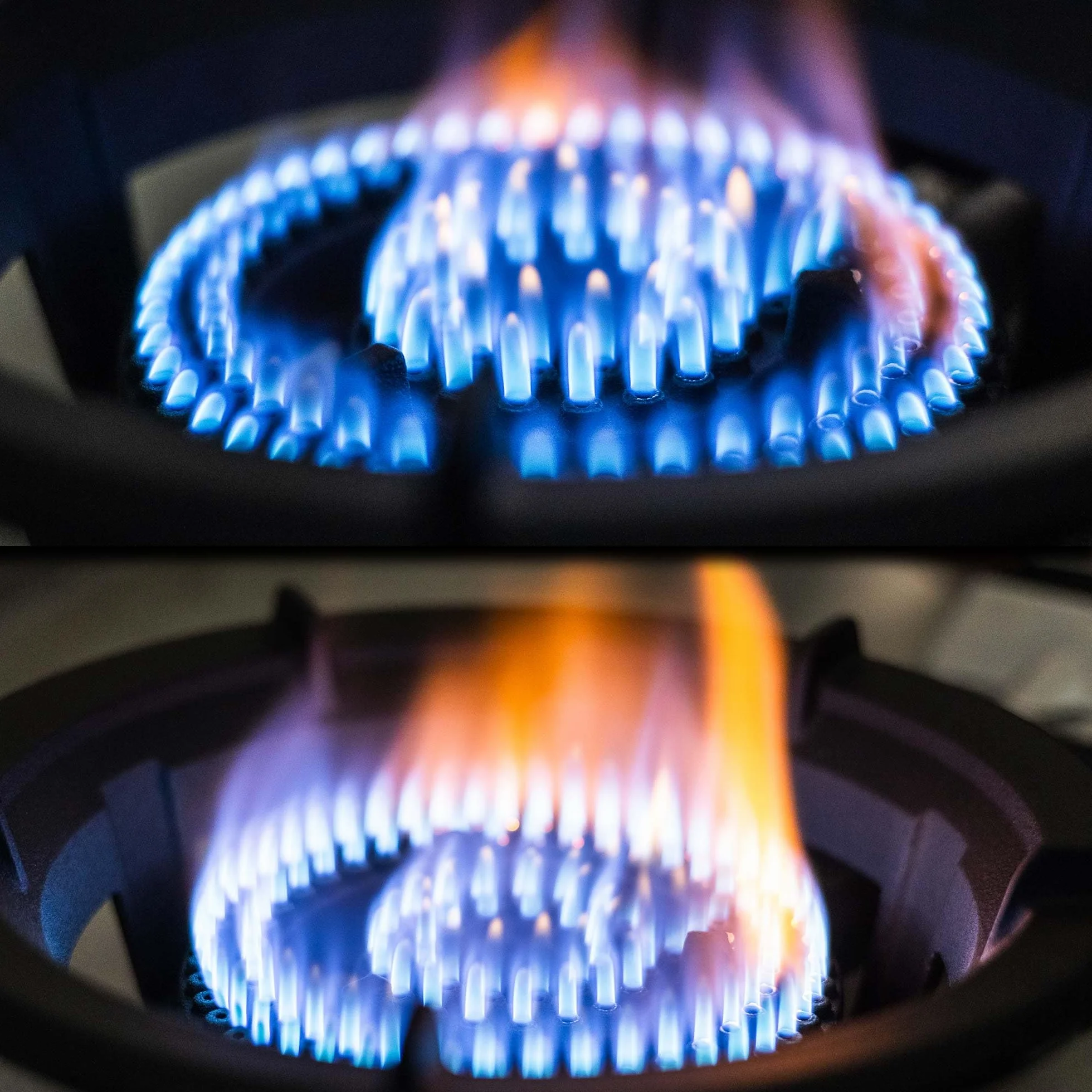 Hornillo de gas turístico con encendido PIEZO de 8,5 kW, para botellas de 11 kg
