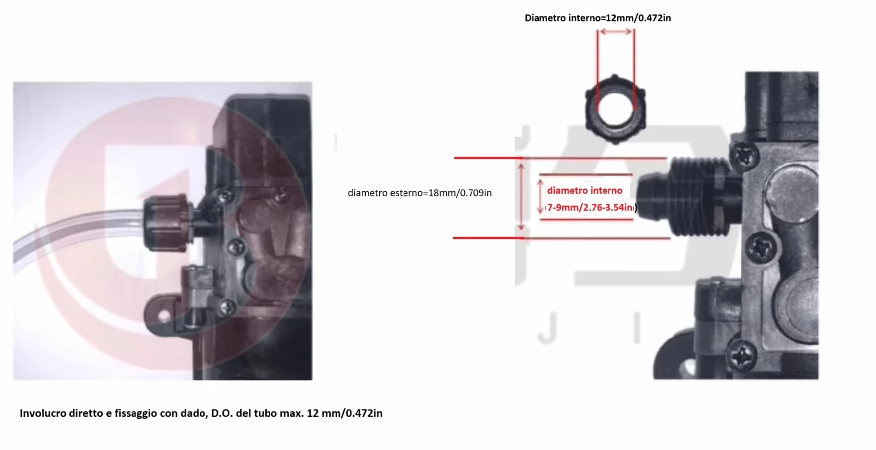 CYBERNOVA DC 24V 7.0L /MIN Bomba de diafragma inteligente (con interruptor de presión) Bomba de agua silenciosa autocebante para caravana/barco/jardín/gamper limpieza/pulverización