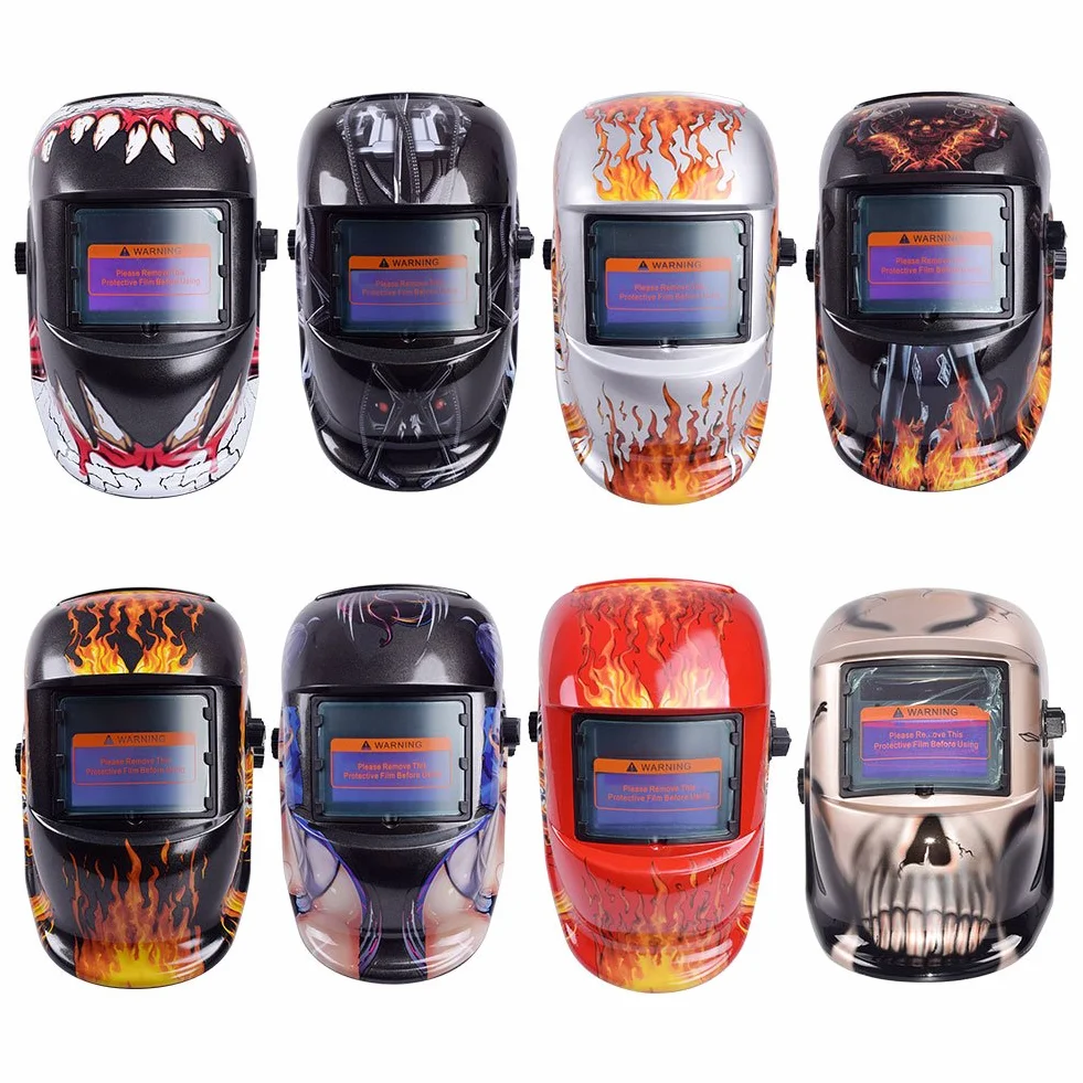 Máscara de soldadura, casco de soldadura, máscara de soldador, casco de soldadura máscara de soldadura eléctrica casco oscurecimiento automático lente de soldadura ajustable soldadura electricista equ