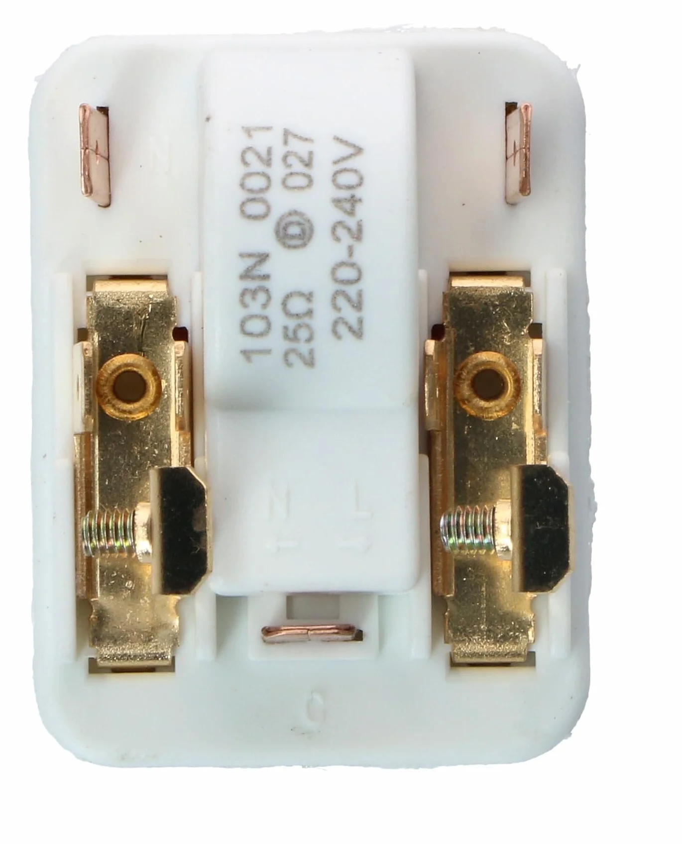 Relé de arranque universal para compresor de nevera o congelador, 103N0021, terminales macho 4,8 mm