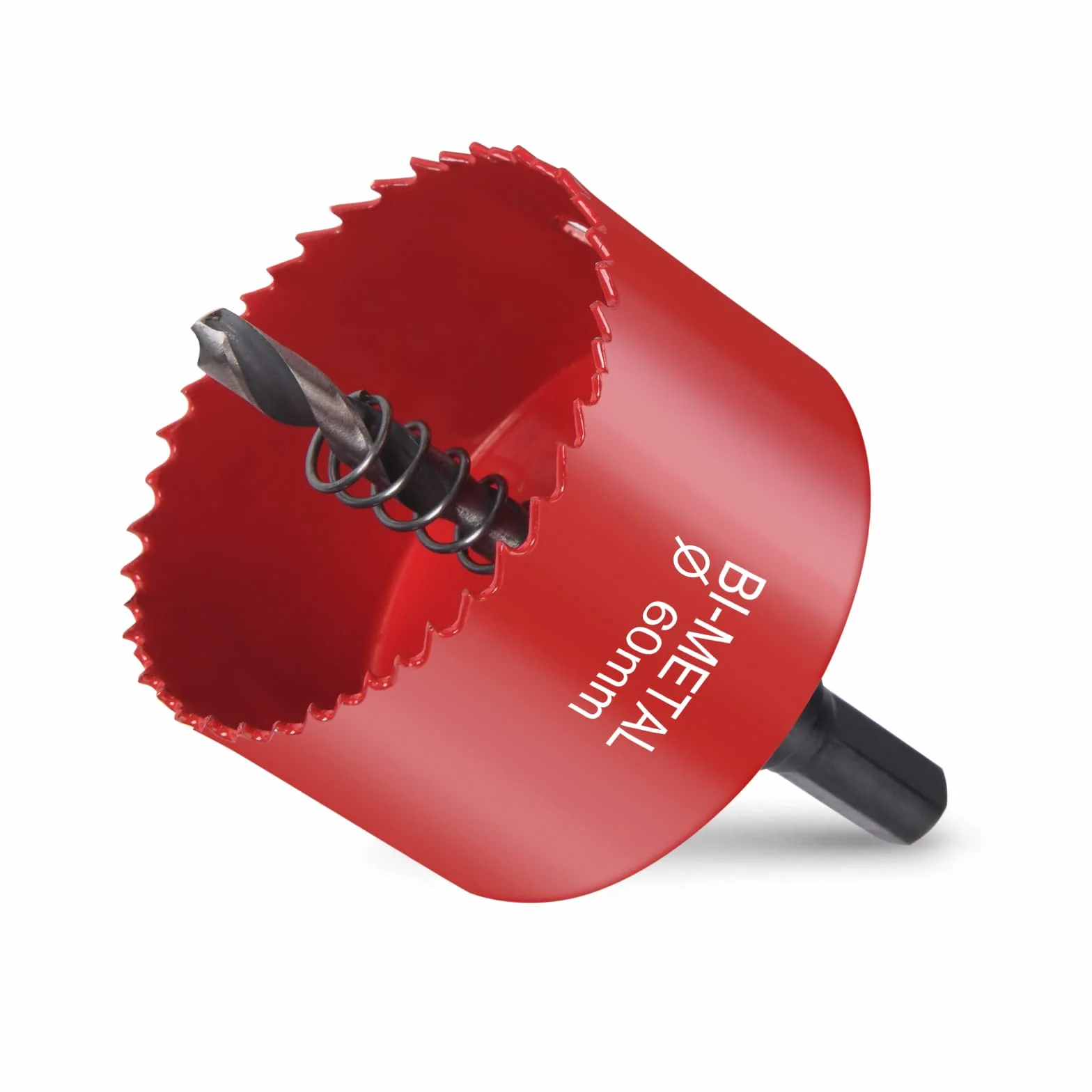 Flintronic Sierra de Corona Bimetálica de 60mm, Sierra de Corona 60mm Diámetro, Broca Perforadora para Madera y Metal, con Adaptador y Broca Piloto, para Aluminio, Aluminio, Hierro, Tubo de Plástico
