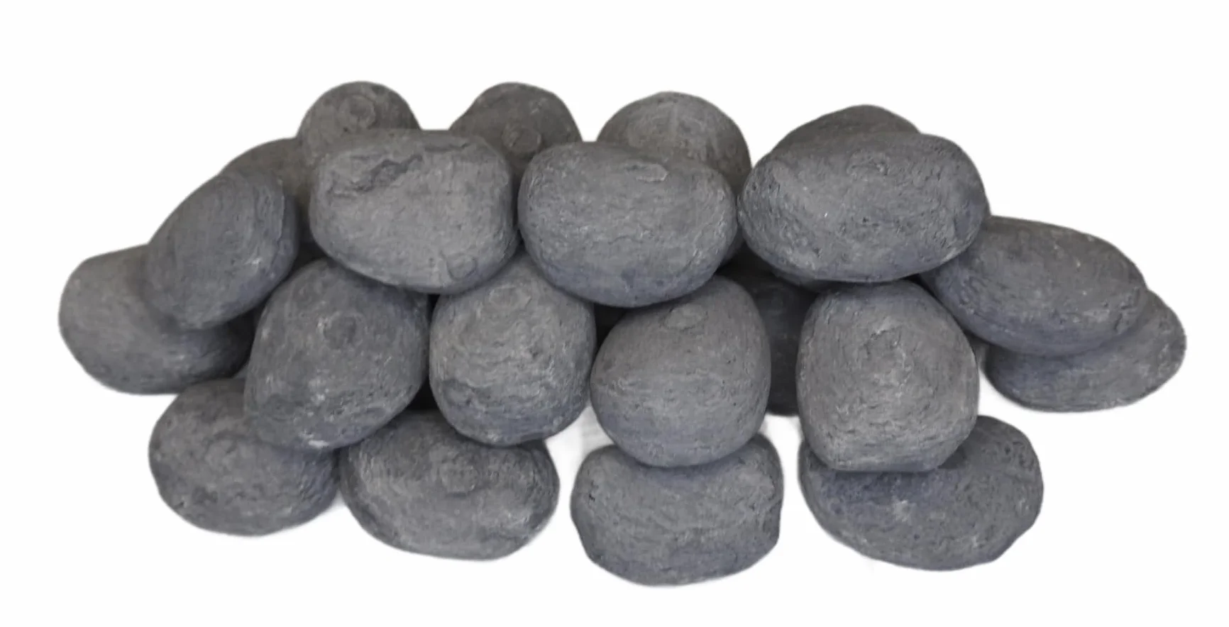 Repuestos de piedras de cerámica para estufas de gas COALS 4 YOU, 7 blancas 8 grises, 14x21x14 cm