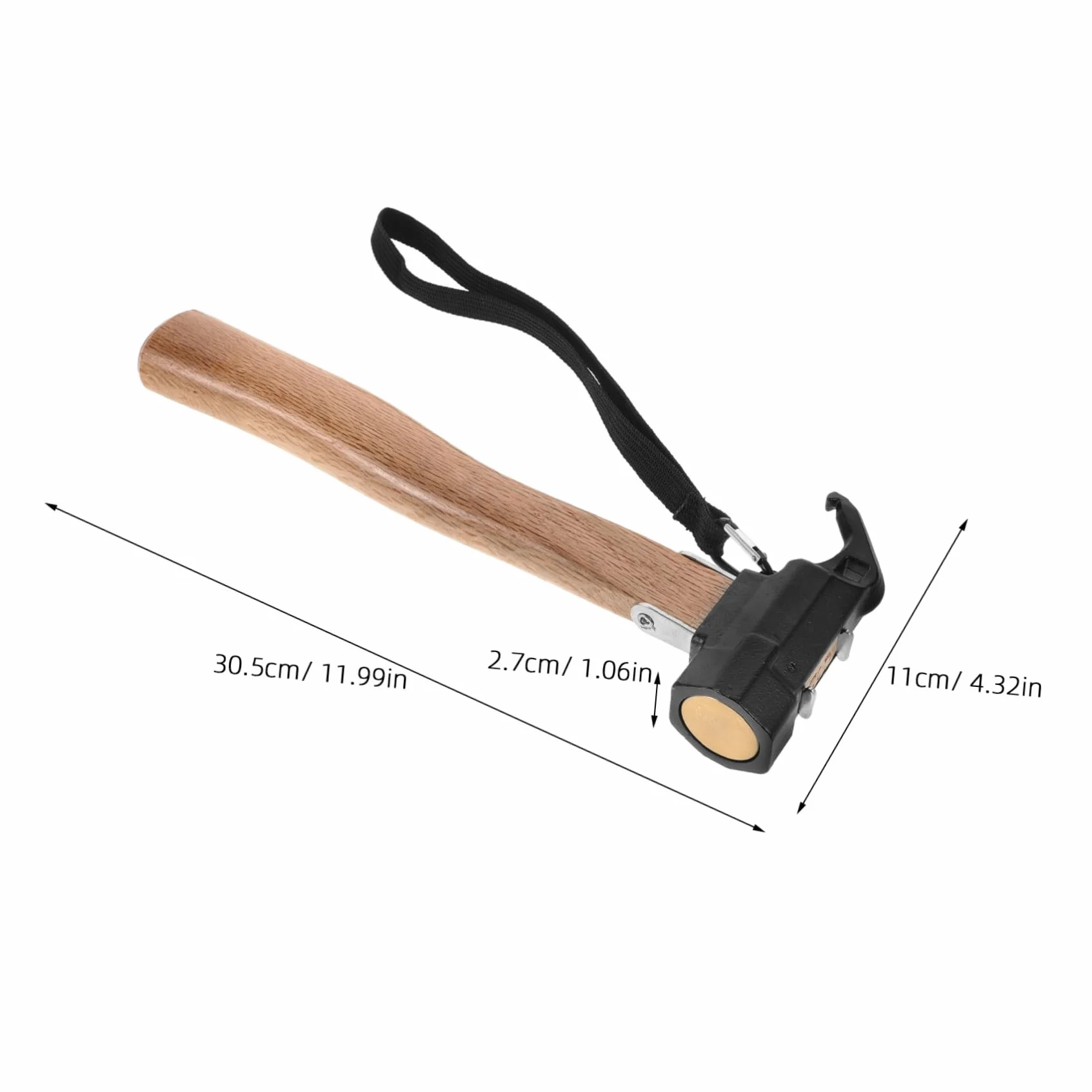 SHINEOFI Martillo De Tierra Para Camping Extractor De Clavos De Camping Resistente Herramienta Para Estacas De Para Montañismo y Excursionismo