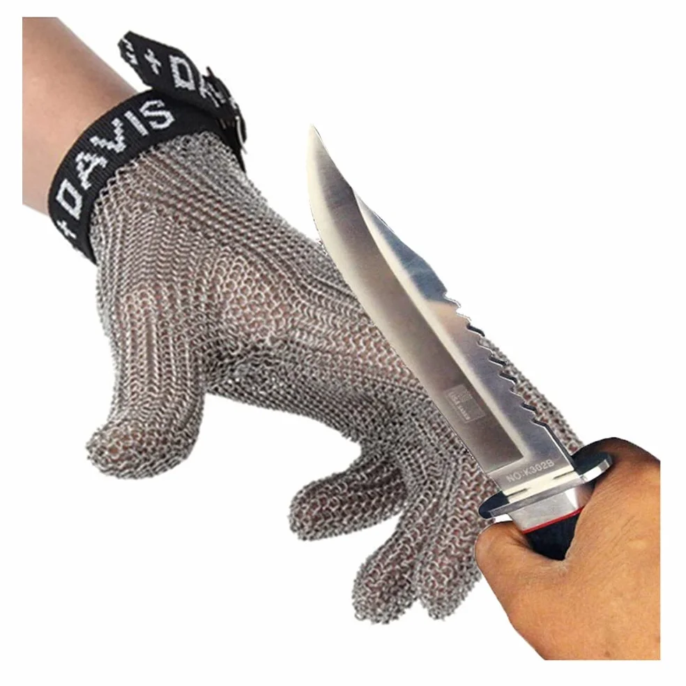 guantes resistentes a los cortes, Acero inoxidable resistente a cortes, reparador, sastre, carpintería, seguridad, trabajo universal, mano derecha e izquierda(1pcs/XL)