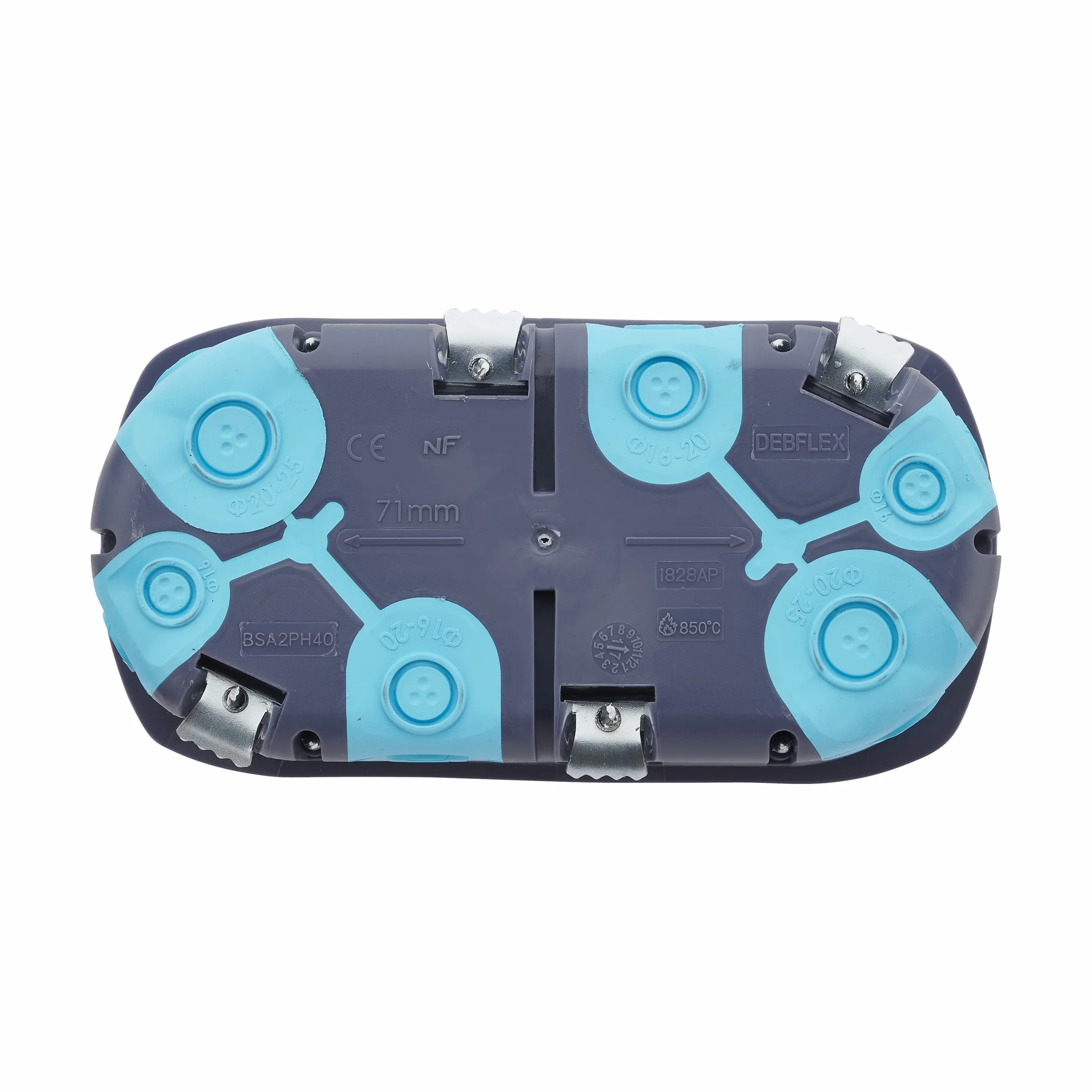 STOPAIR DEBFLEX H/V Ø67/P40 Caja de empotrar doble