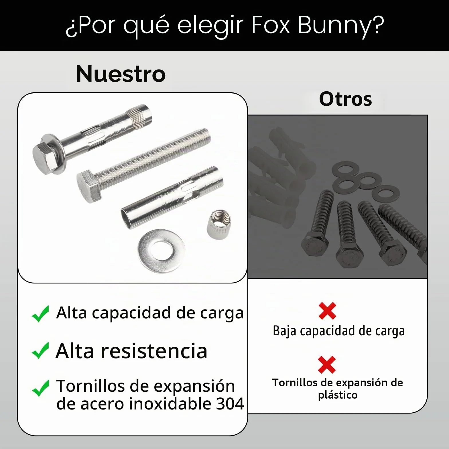 Fox·Bunny Soporte de escalera de piscina de acero