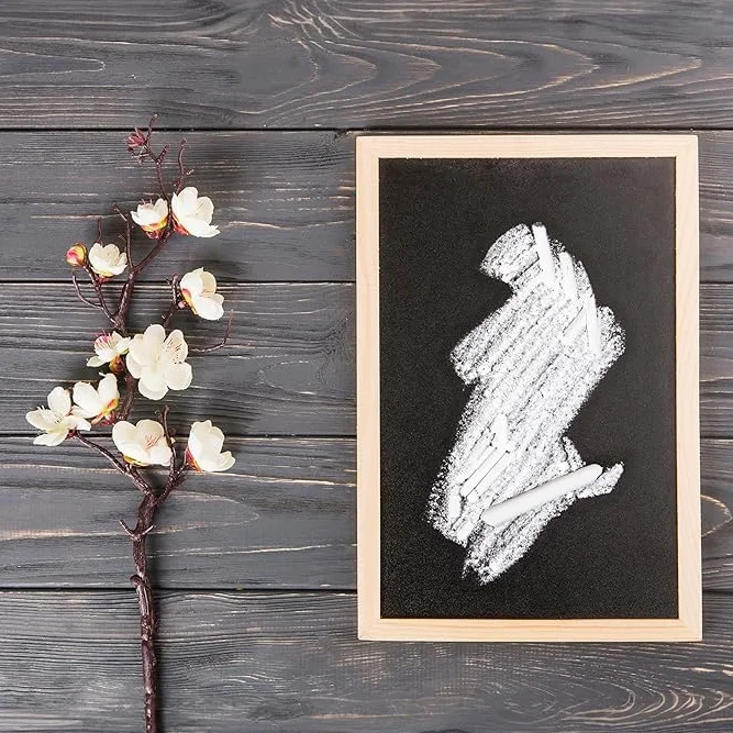WE-STOCK Tablero de madera negro 20 x 30 cm