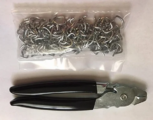 Alicates de anillo de cerdo resistentes y anillos de cerdo galvanizados de 150 1/2 pulgadas Rabbitnipples.com