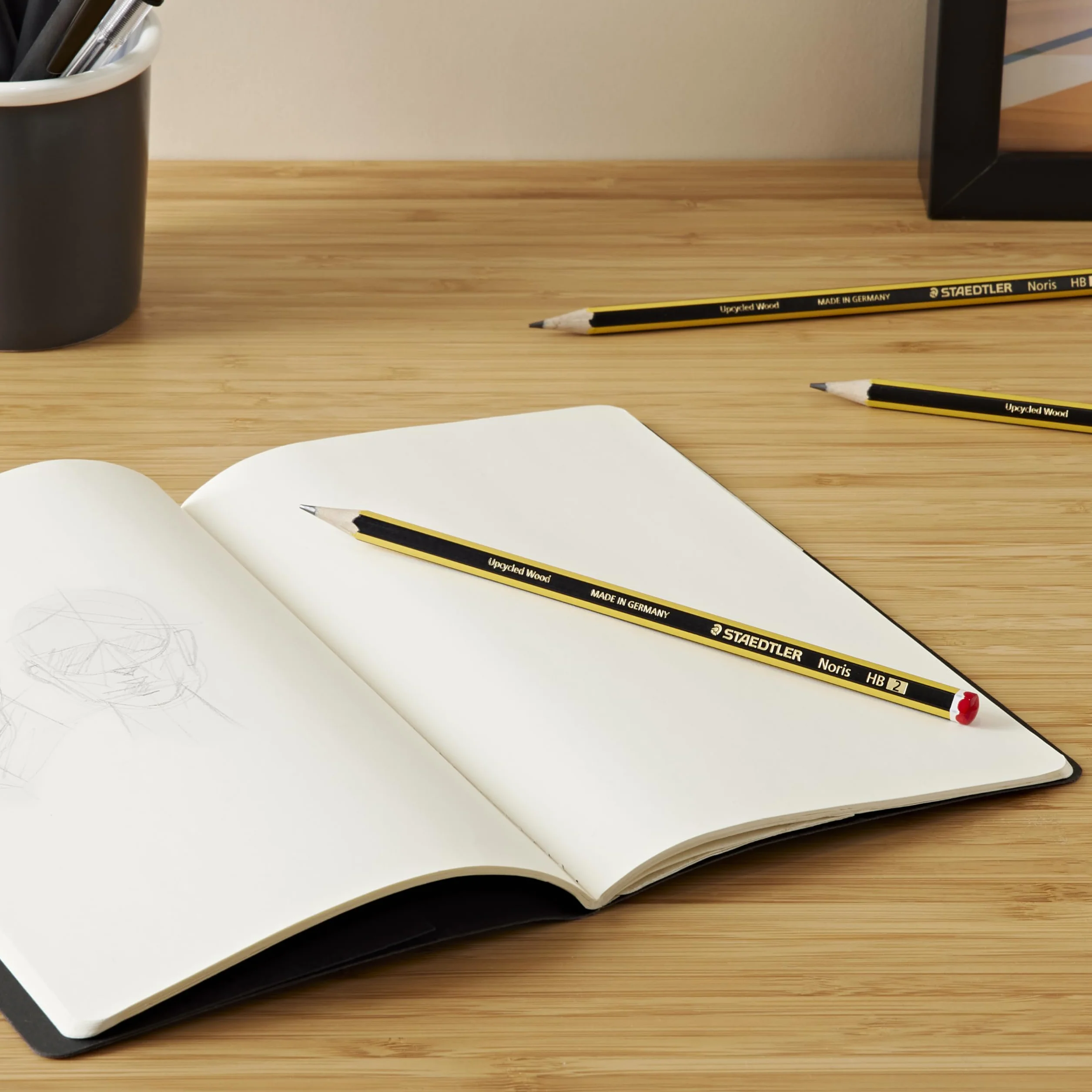 Staedtler Noris 120-2BK10D Lápices de madera certificada Negro 10 Unidades