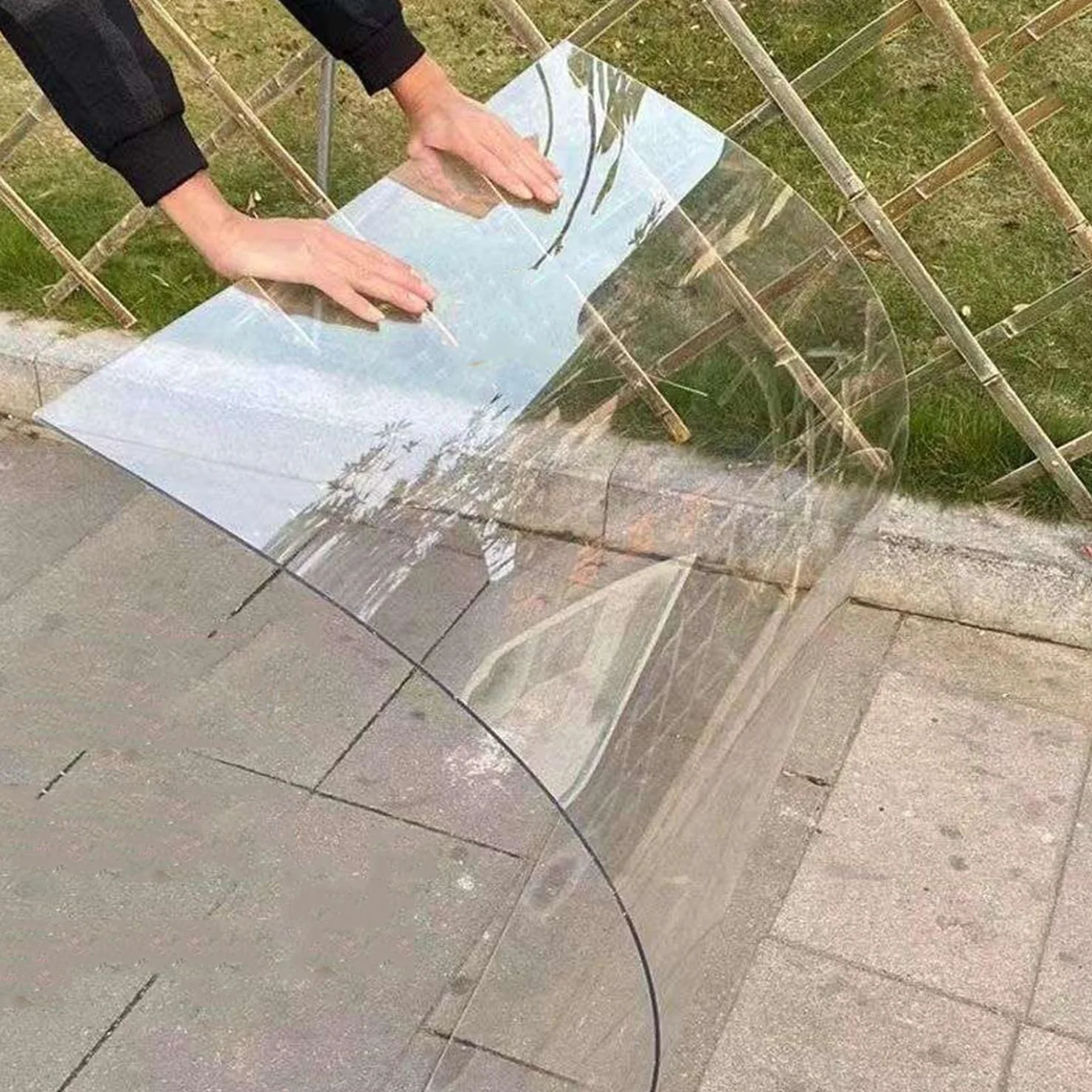 Paneles de Techo de Placas de Policarbonato Transparente Lámina de Acrílico,Hoja de Plástico Impermeable,Protección UV,para Invernaderos,Jardín Toldos,Cocheras,Fácil de Cortar (0.8x2m)