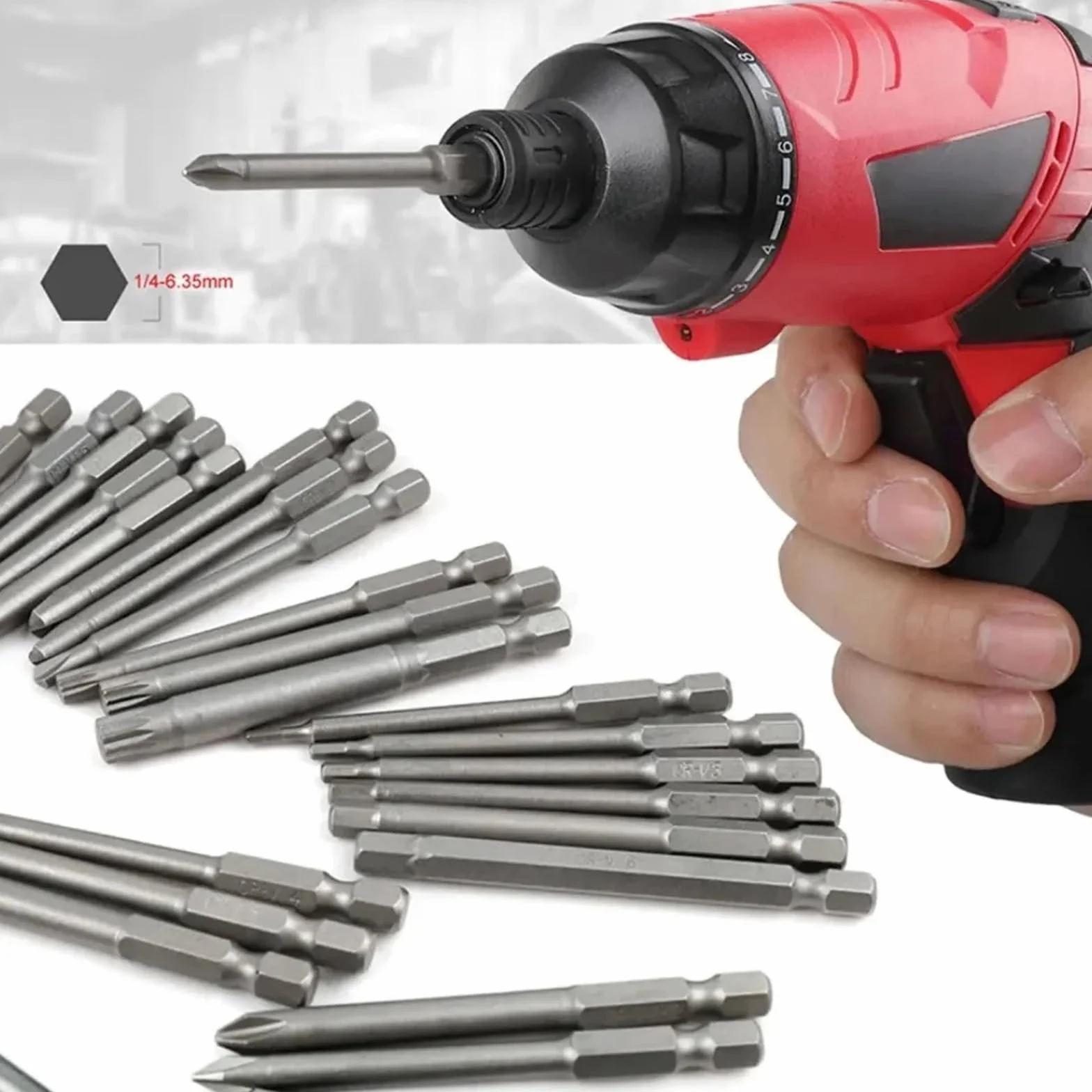 Juego De 50 Puntas De Destornillador De Alcance Extra Largo De 75 Mm, Puntas De Destornillador De Seguridad Torx Star Hex