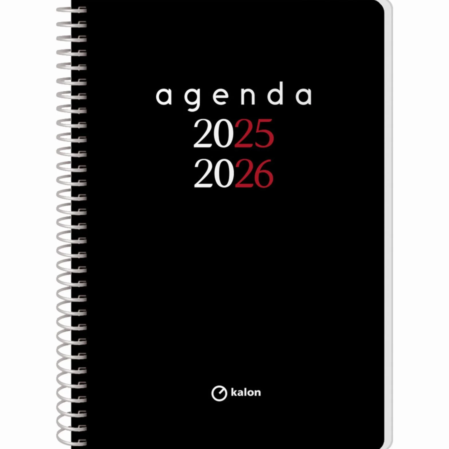 Agenda Escolar 2025 2026 Semana Vista Tamaño A5 15x21 cm Español Inglés Septiembre a Junio Cierre Espiral Tapa Flexible Plástico Protector Planner