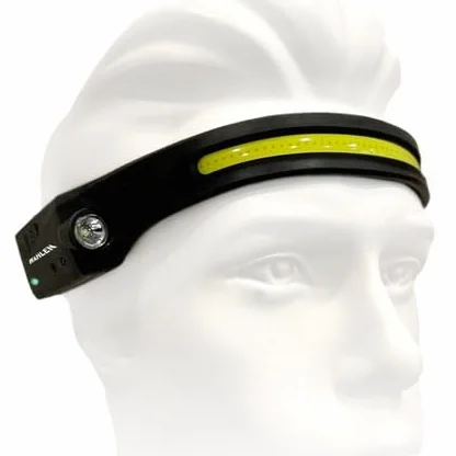 Blinker - Lámpara Frontal LED COB Recargable Wählen - 2 en 1 con Luz Frontal 230° y Linterna Lateral - Sensor de Movimiento y Protección IPX4 - Autonomía hasta 8 Horas - 97 g