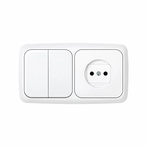 Simon 31621-30 placa de pared y cubierta de interruptor Blanco