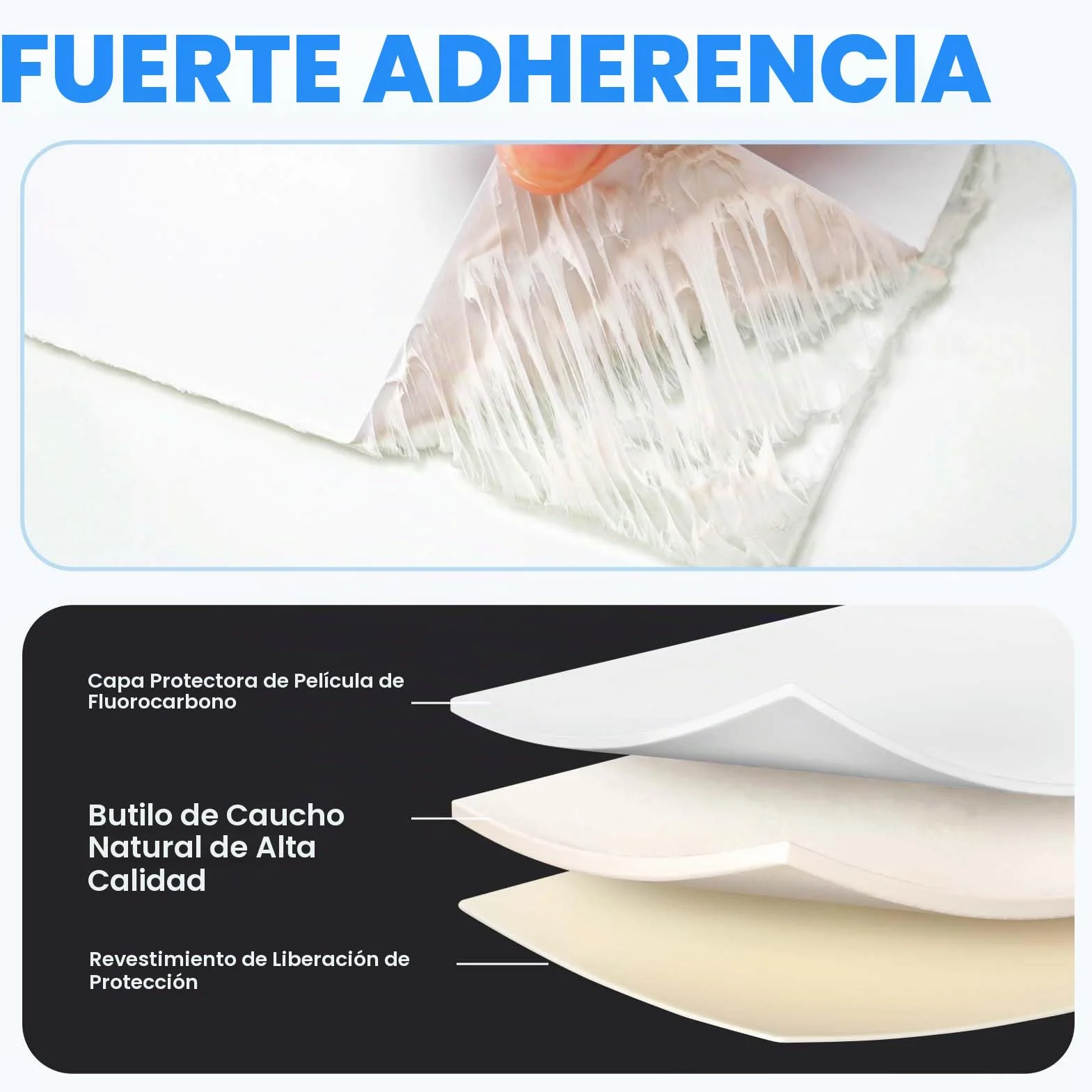 ADHES Cinta adhesiva para caravana blanca, 100 mm x 15 m, cinta impermeable para caravana, de goma butílica, para RV, autocaravana, autoadhesiva, para ventanas, techo, caravana, tubería