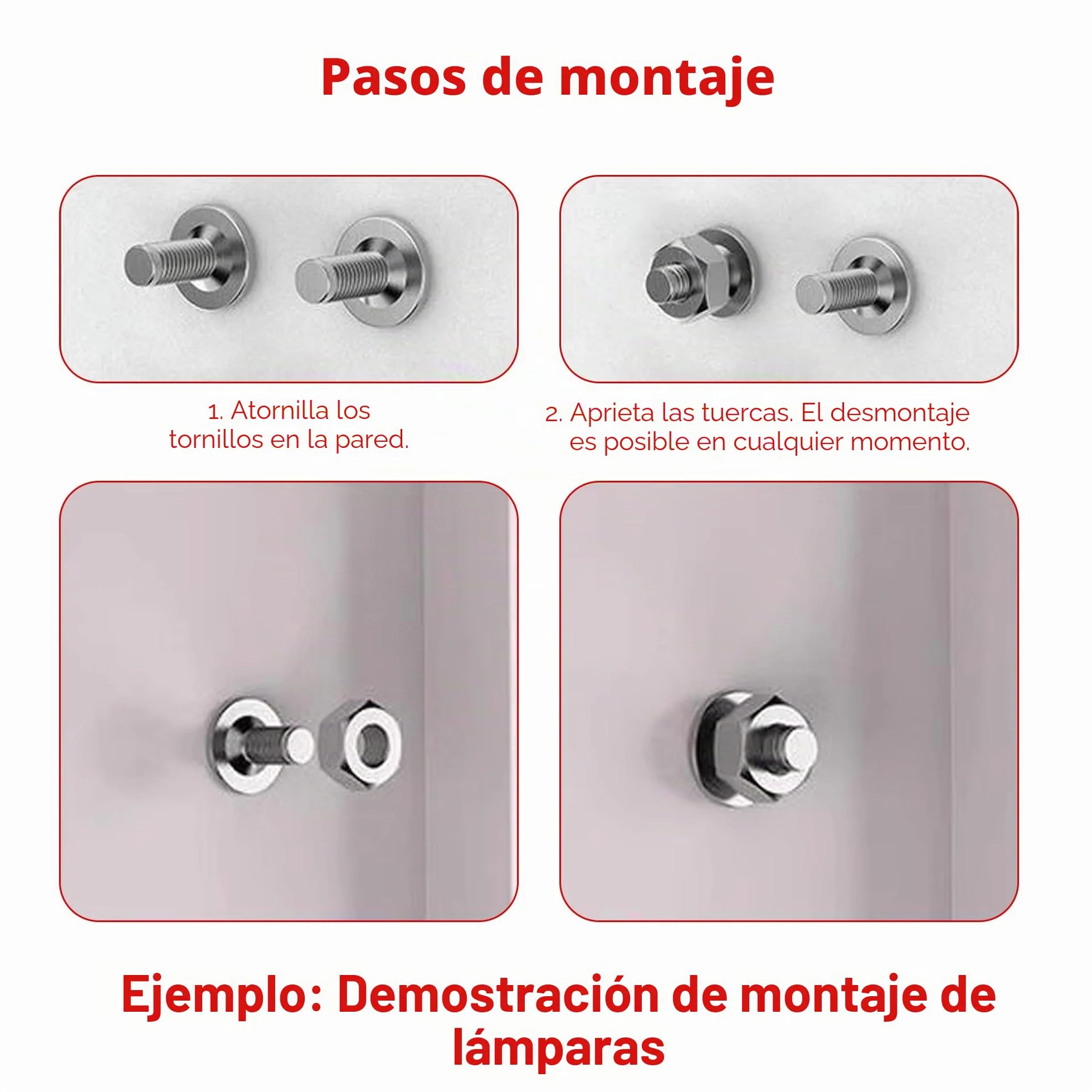Clavos para pistola de clavos con tuercas: 100 clavos redondos de 7,3 mm para mini pistola de clavos de aire comprimido para techos, paredes, paredes de acero (plata, 100 unidades)