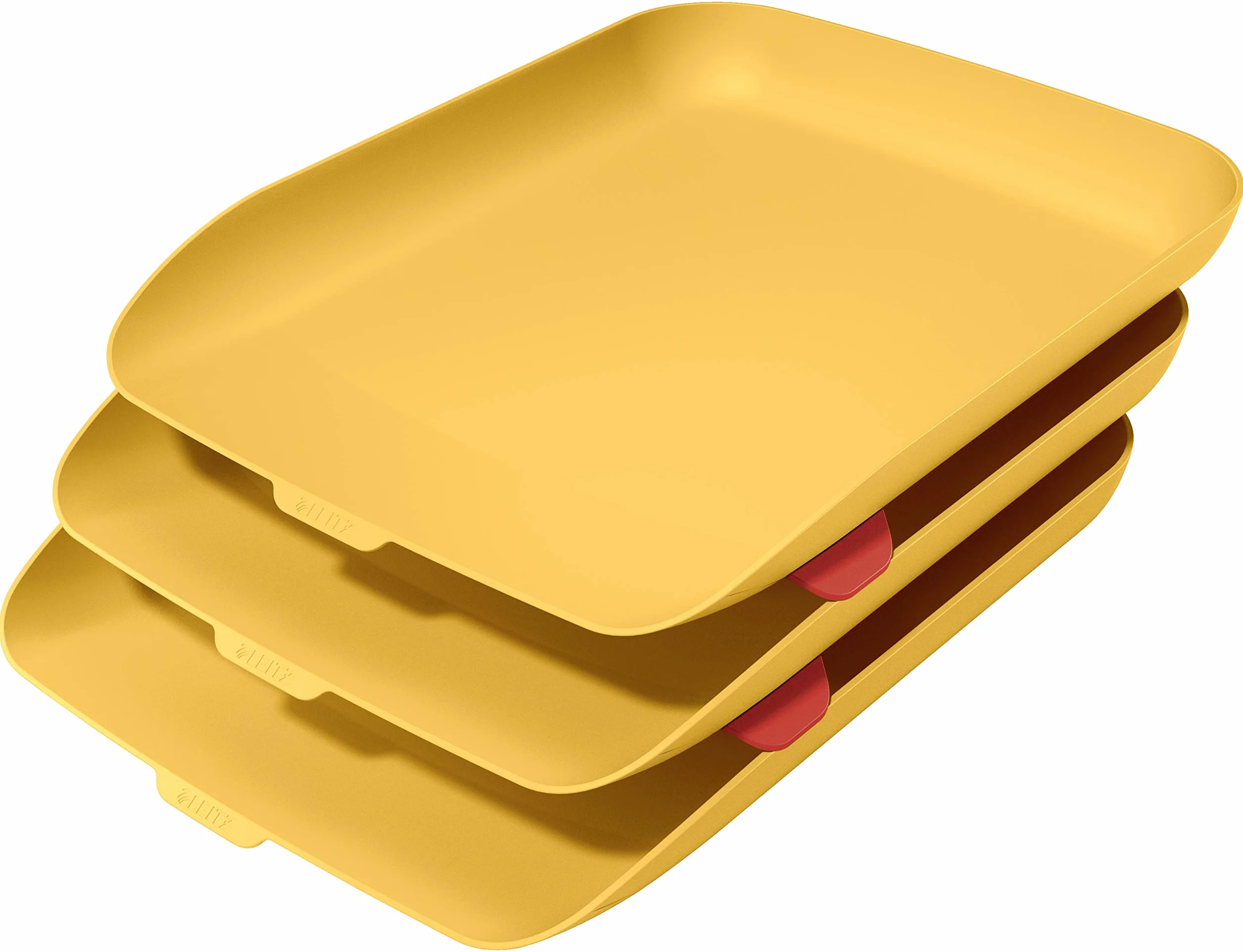 Leitz Bandeja para cartas 3 unidades amarillo cálido