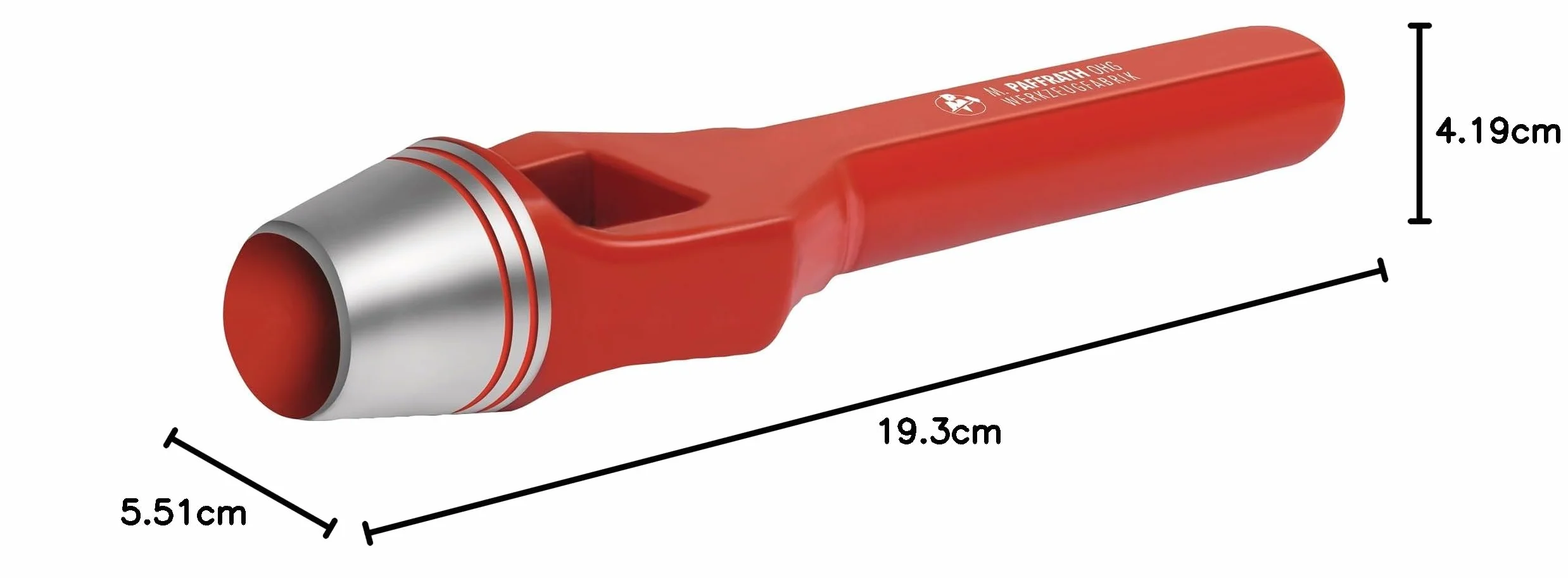 Paffrath 0100300 Sacabocados de golpe de puente DIN 7200 forma A (30 mm)