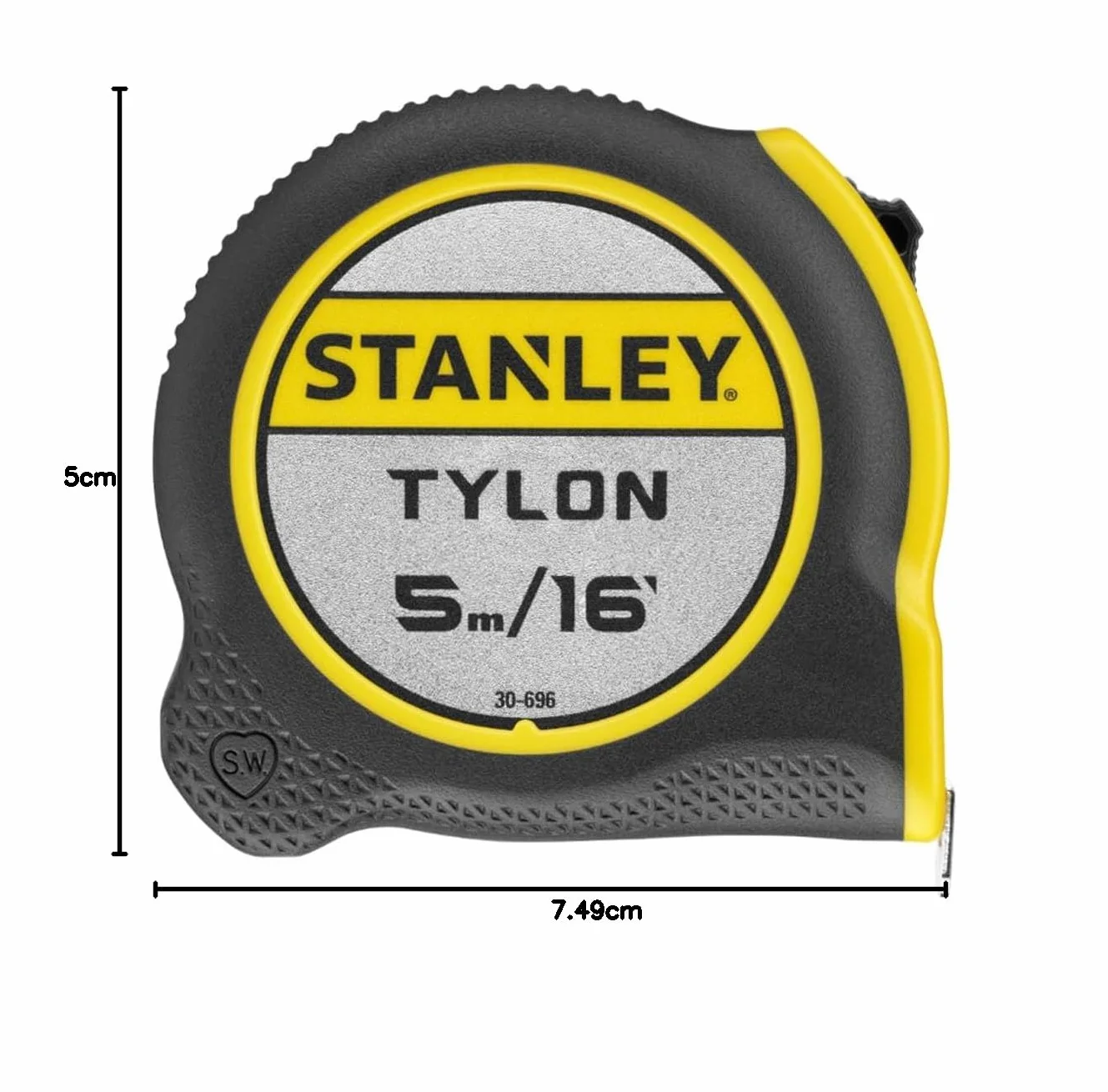 STANLEY Flexómetro Tylon 5m/16ft Carcasa Plástico Resistente 1-30-696