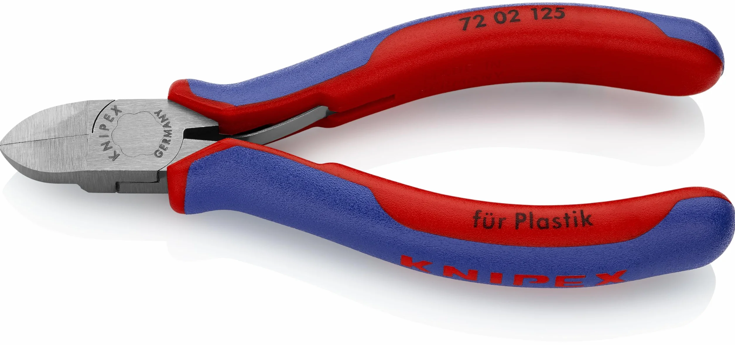 Knipex 72 02 125 ergonómico Diagonal Flush cortador