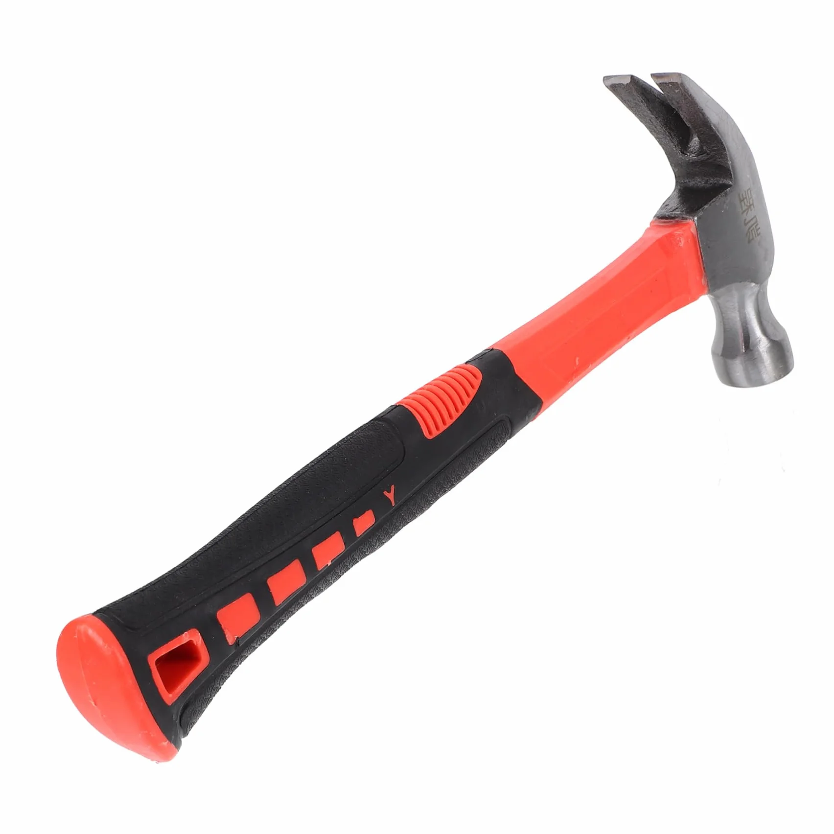 SHINEOFI 1 Pieza Martillo antideslizante electricista titanio martillo mango antideslizante de cabeza magnética práctico tirando clavo acero Negro