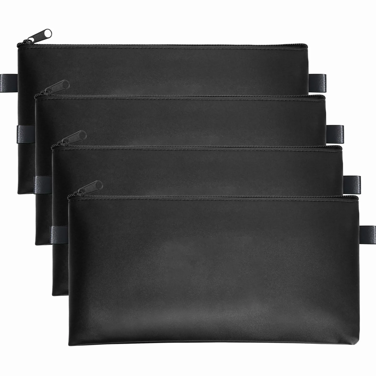 Bolsa para Billetes con Cremallera, Bolso de Dinero Negro
