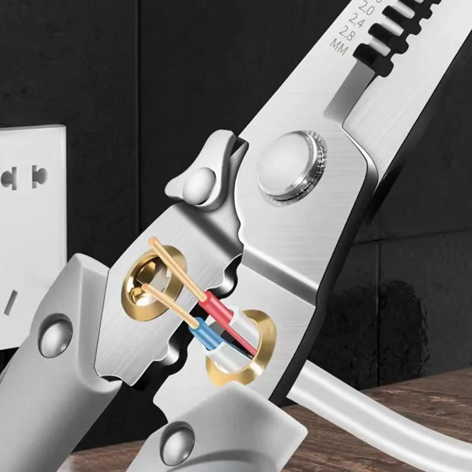 Alicates Electricista Alicates Pelacables for Electricista, alicates Especiales for Dividir Cables, alicates universales for Cortar Cables de Grado Industrial