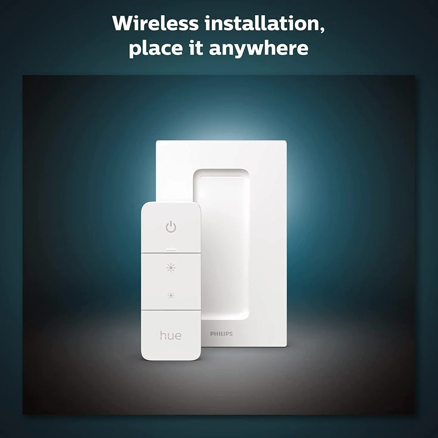 Philips Hue - Dimmer Switch, Regulador inteligente inalambrico para sistema iluminación Hue, para iluminación de interior, sala de estar, dormitorio.-