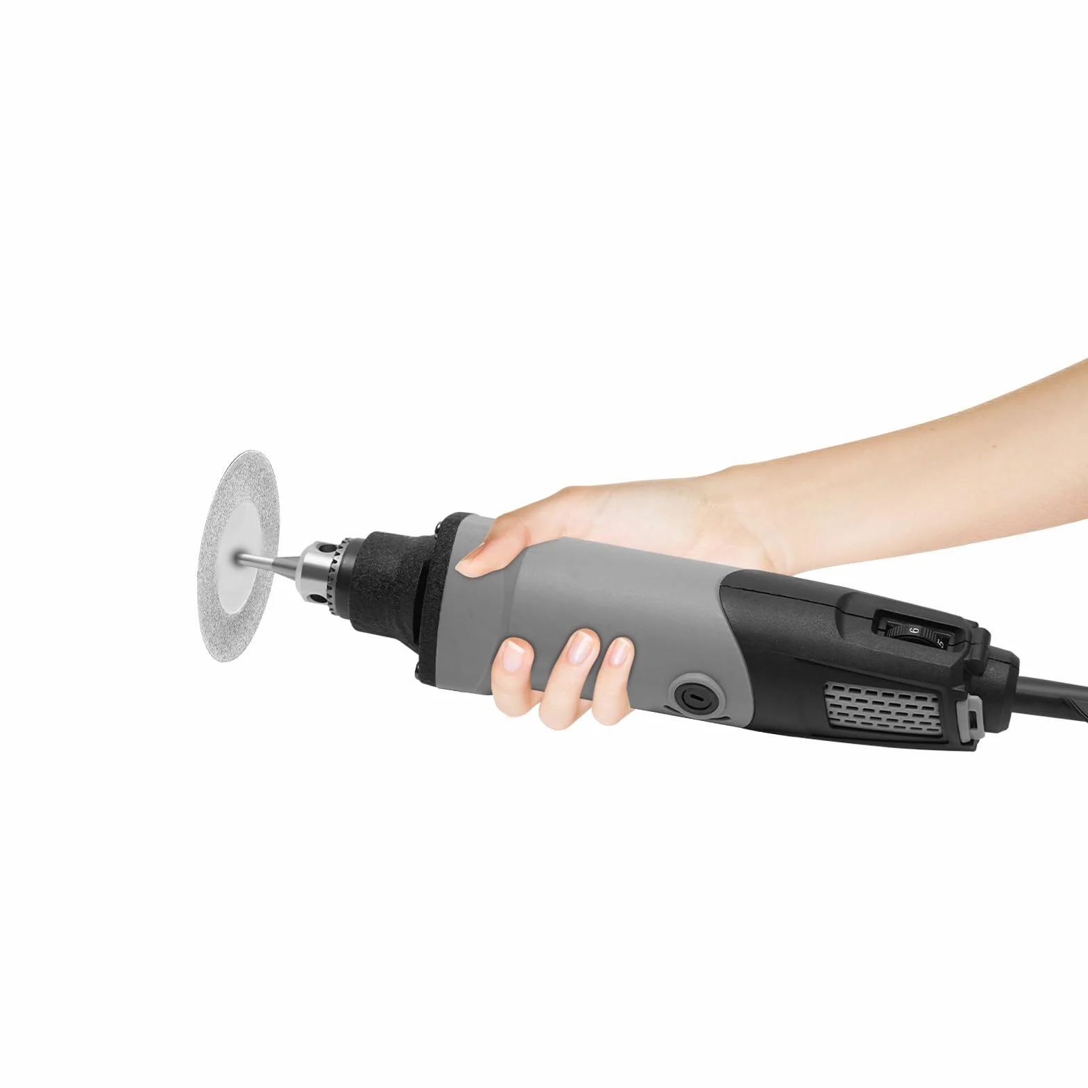 Amoladora recta eléctrica, 400W 220V, 6 modos de velocidad, pequeña y ligera para grabado, corte, rectificado, corte, pulido y taladrado