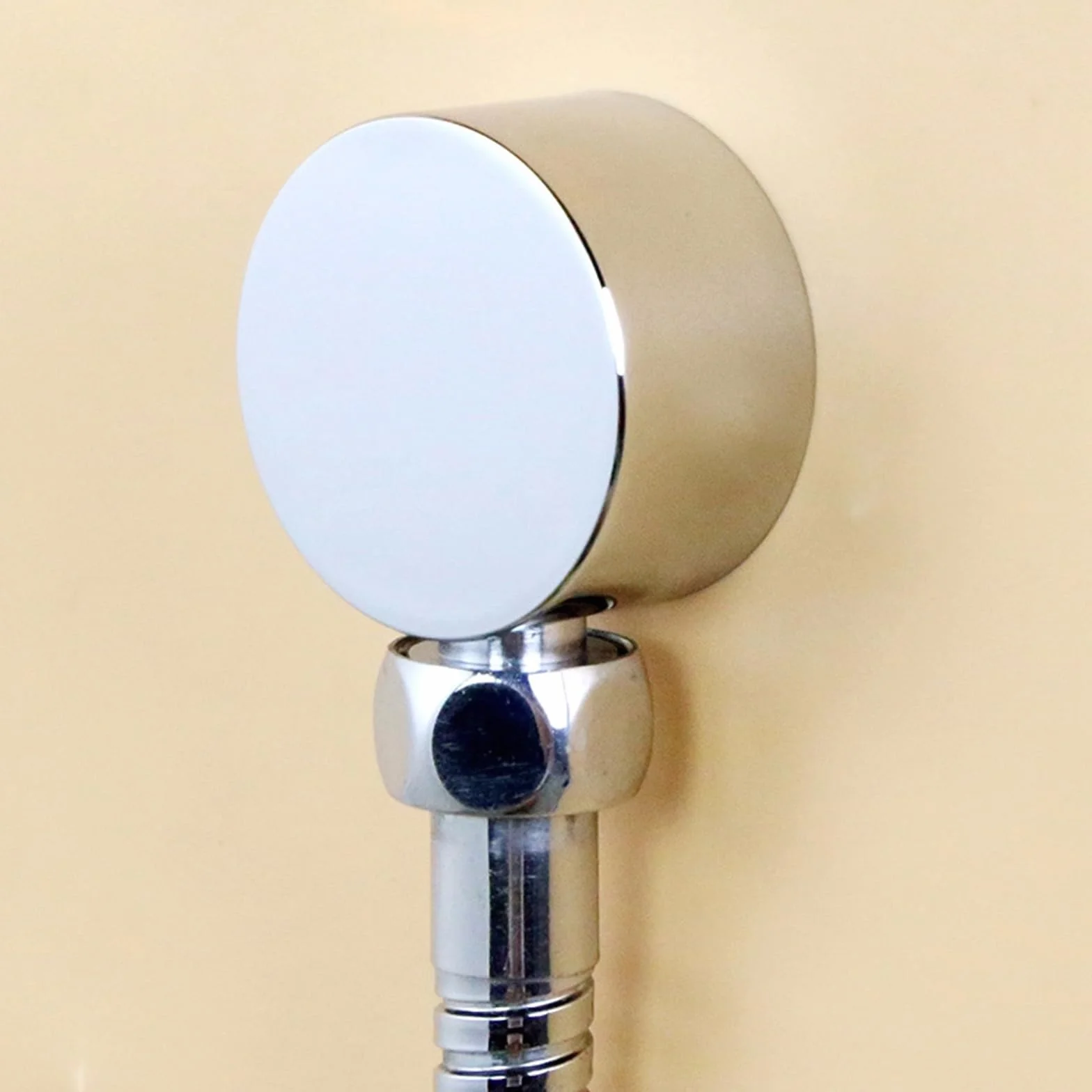 Codo de Conexión Universal de Pared para Ducha 1/2 Pulgadas Plateado Redondo