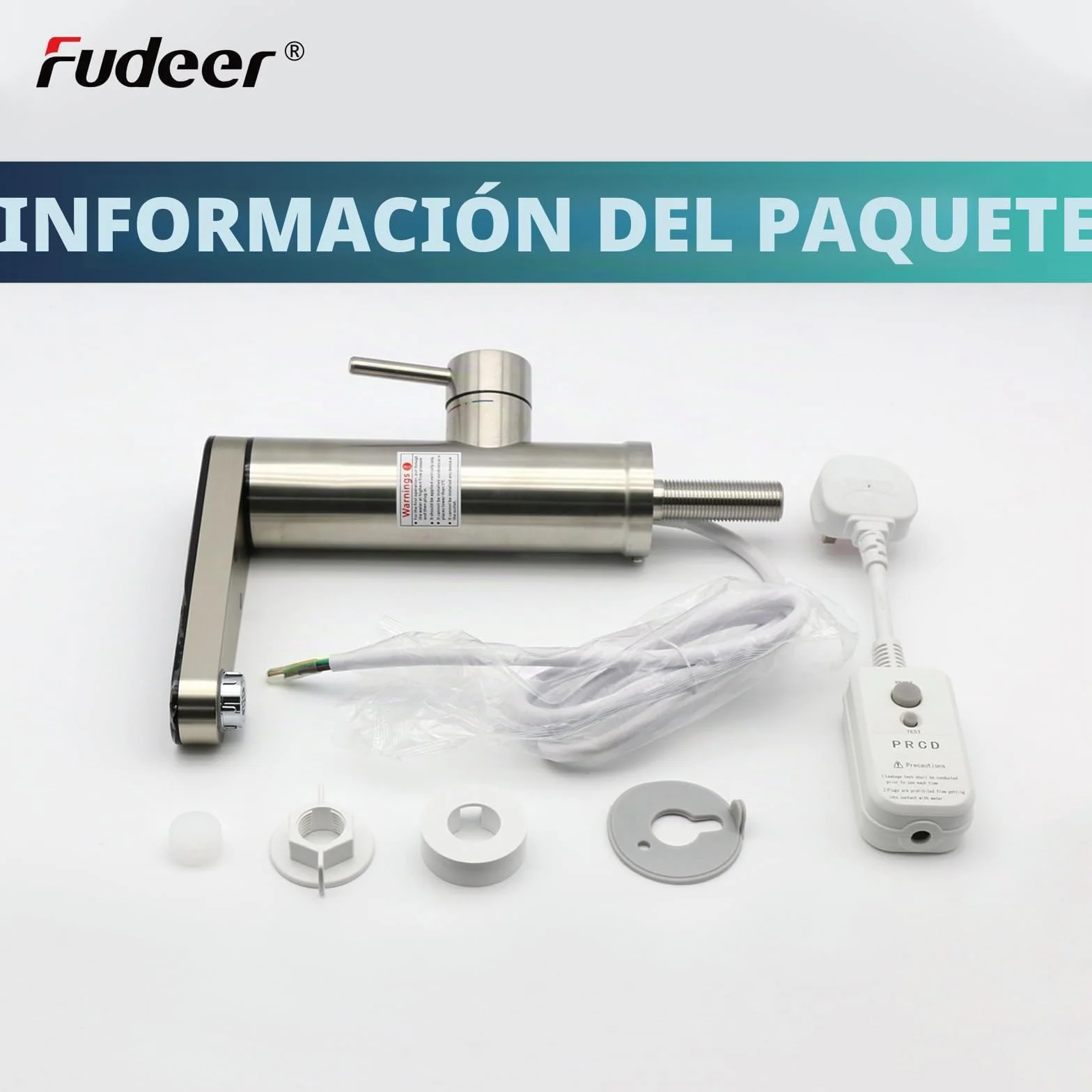 Grifo eléctrico con calentador de agua 230V 3.3KW acero inoxidable 304 pantalla digital 30-45℃