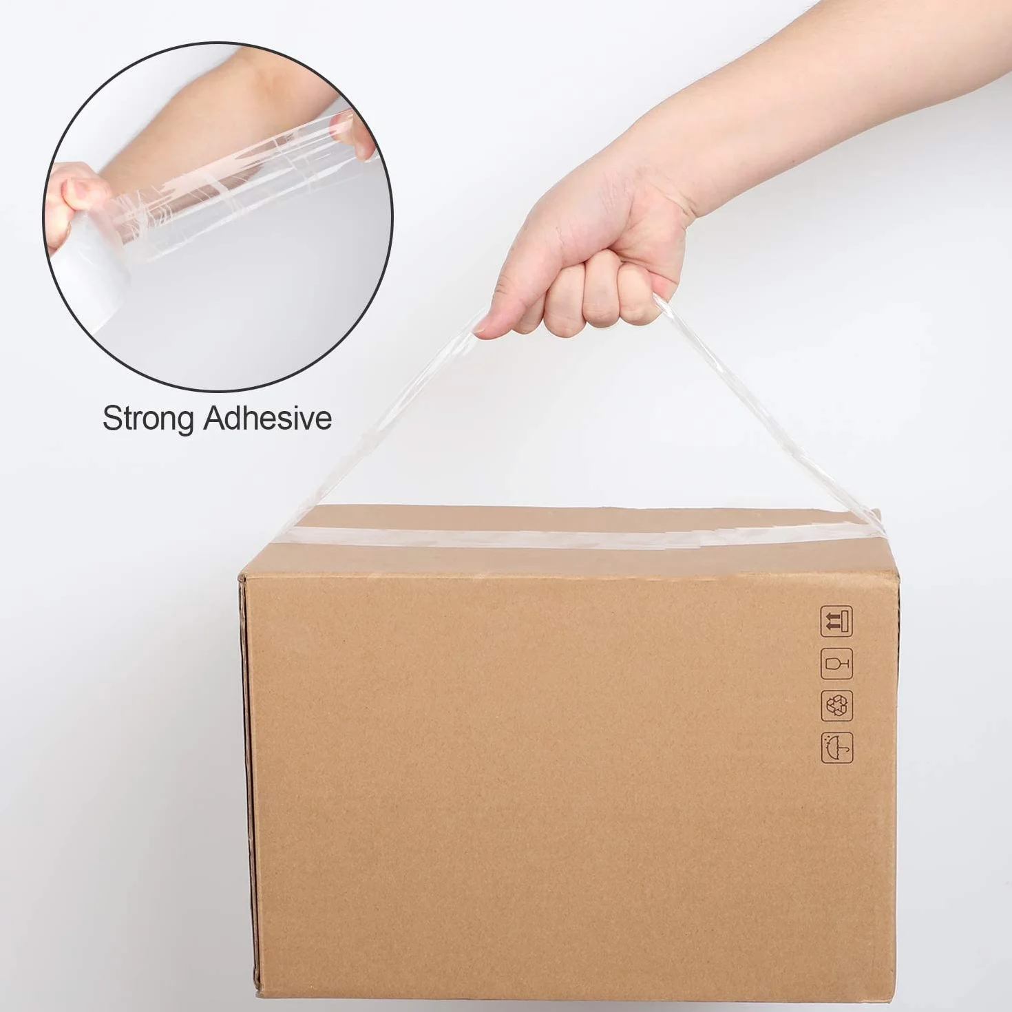 Cinta Embalar Cinta embalaje Cinta adhesiva para Cajas y Paquetes-Color Transparente (T-4.8X 1 0 0 M 36PCS)