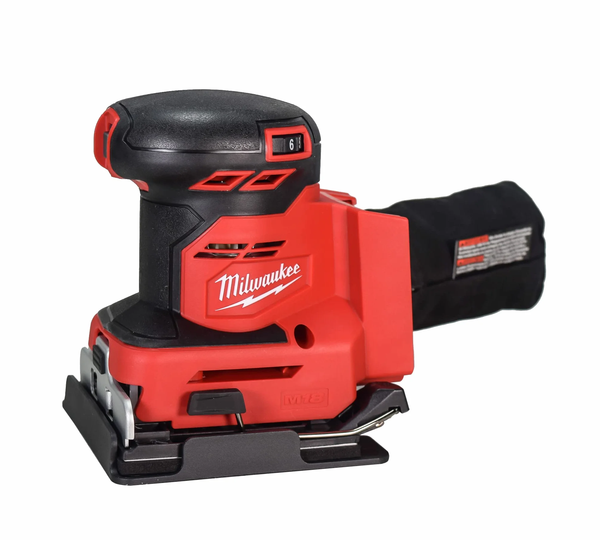 Milwaukee 2649-20 M18 18V Lijadora Orbital de Hojas inalámbrica de Iones de Litio de 1/4 Pulgadas (Solo Herramienta)