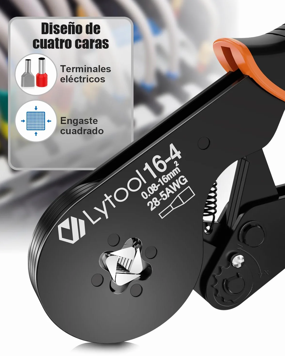 Crimpadora Lytool Terminal 0.08-16mm² Alicates para Crimpar