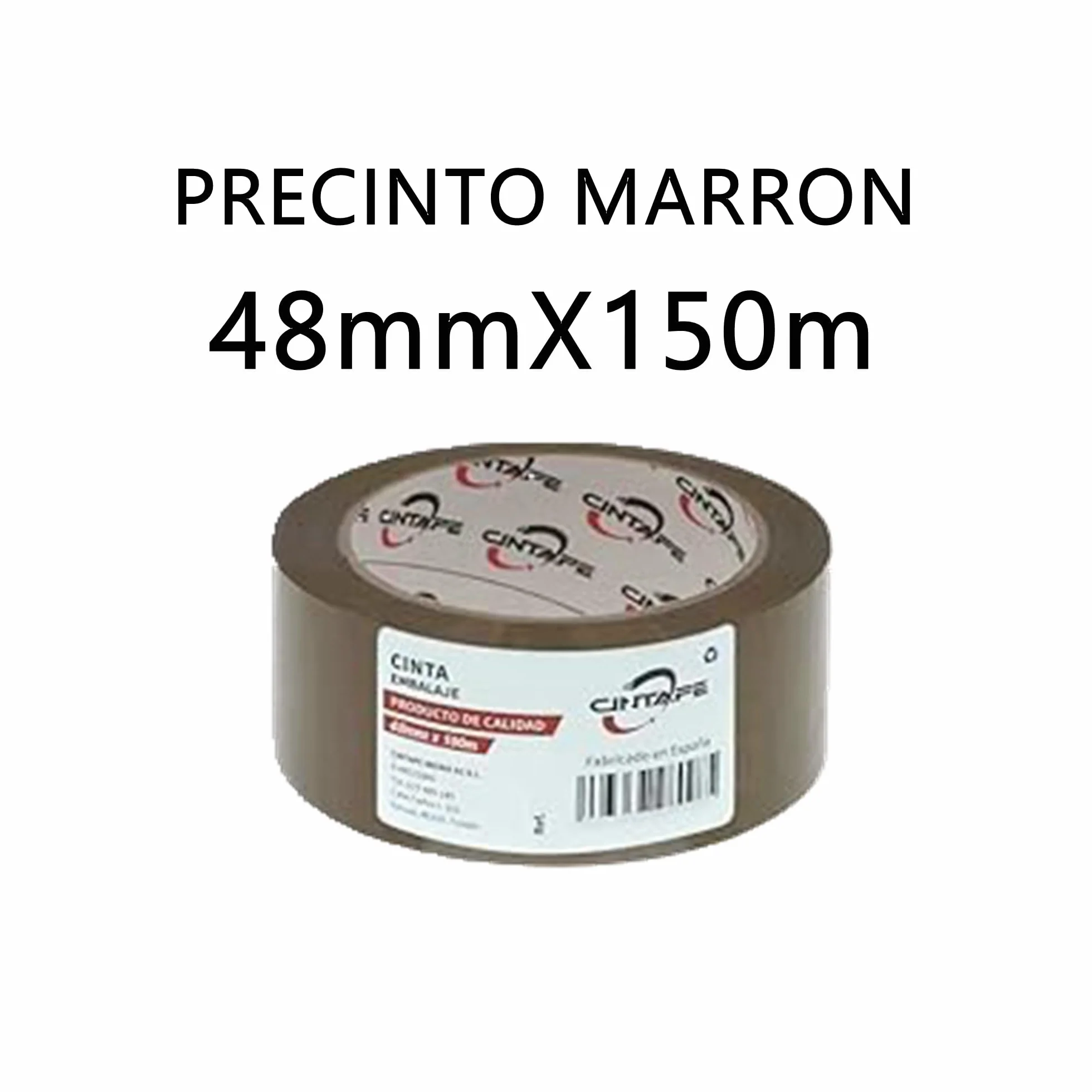 YIJIA Cinta Embalar Cinta adhesiva para Cajas y Paquetes - Color MARRON - 4.8X150M 36PC