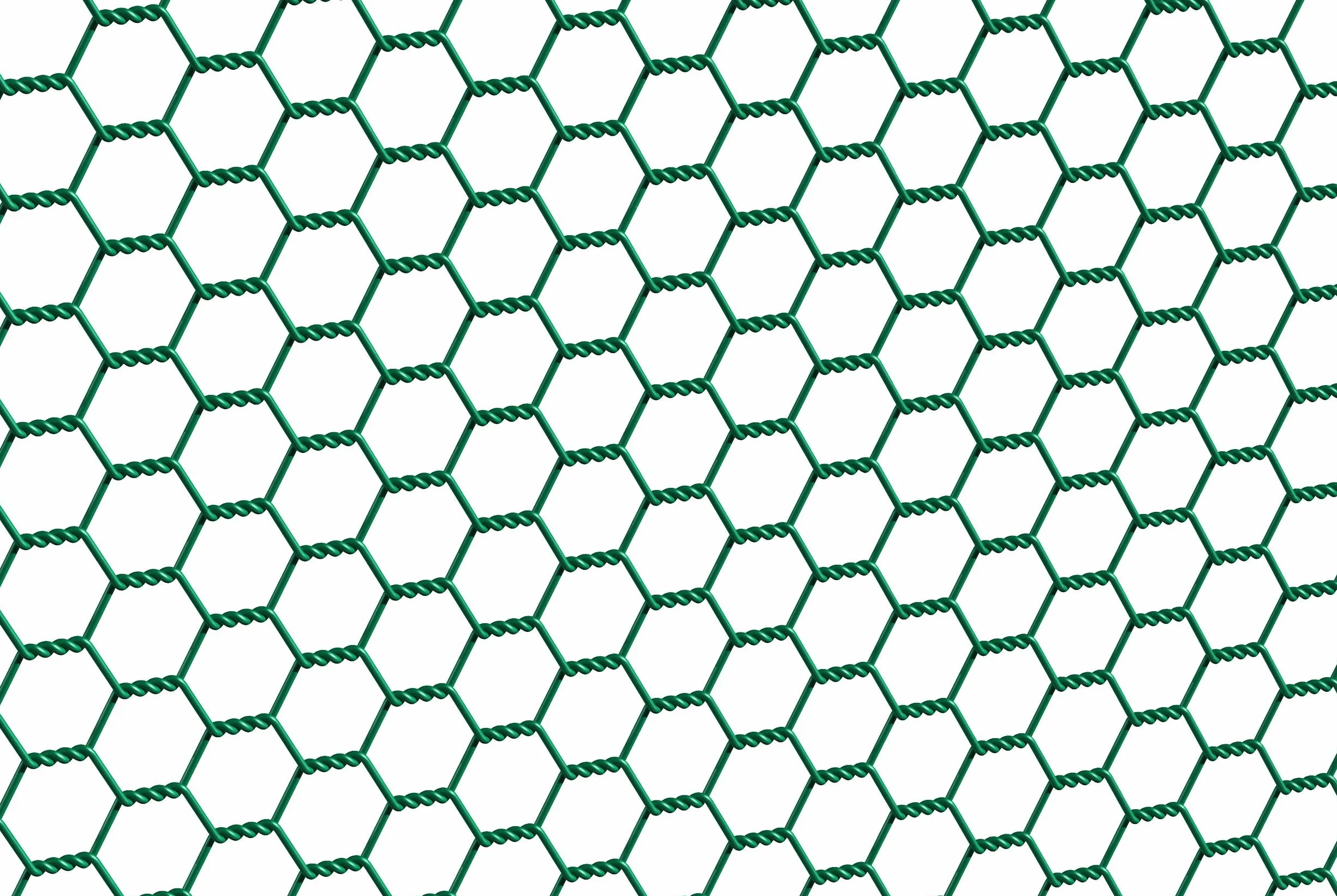 Alberts 614232 Tela metálica de malla hexagonal, Distintas longitudes y alturas - disponible en diferentes colores, Verde, Mallas 25 x 25 mm, Altura 50 cm, Longitud 25 m