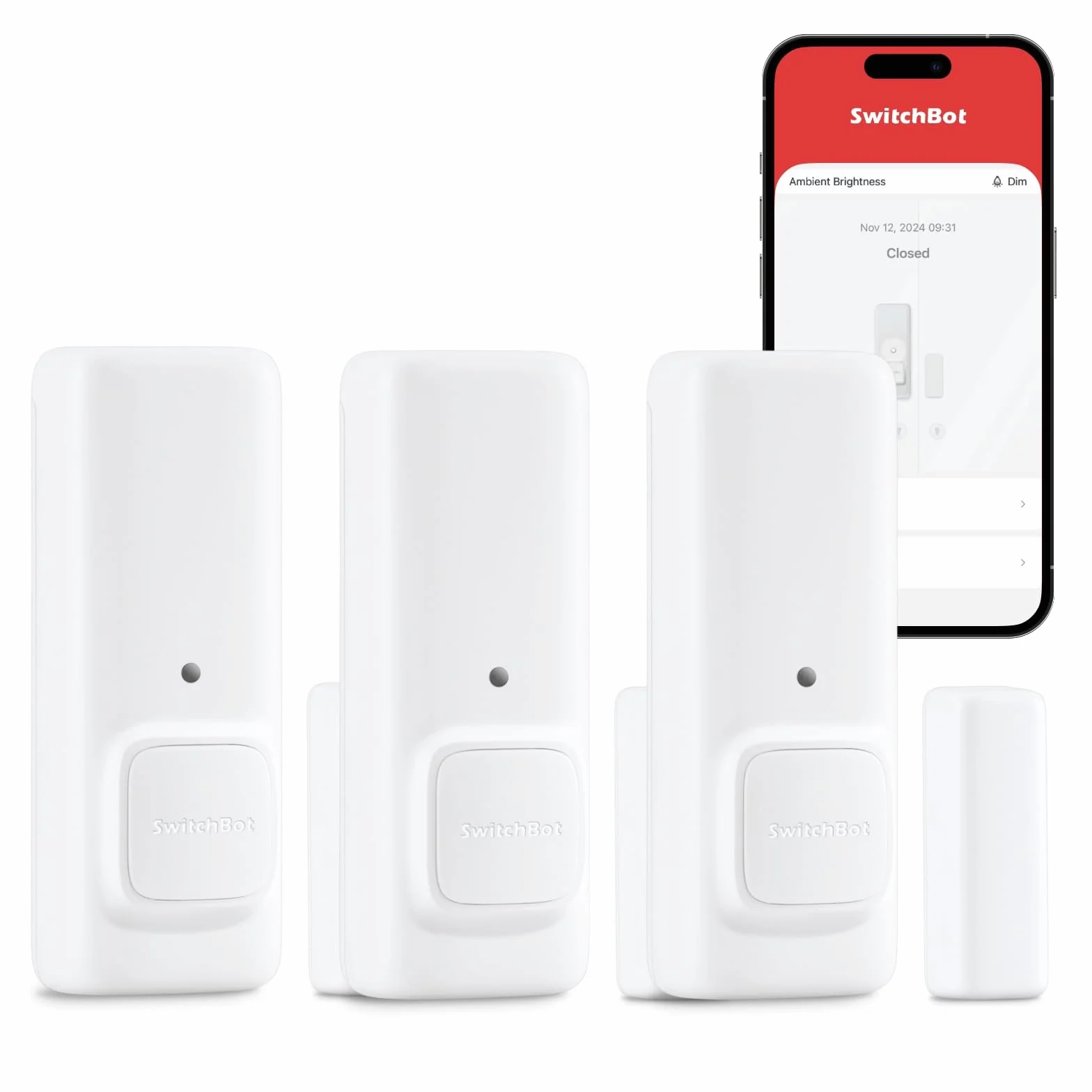 SwitchBot Sistema inalámbrico de Seguridad para el hogar, Detector de interruptores de Puertas y Ventanas con Alarma, añade SwitchBot Hub para Hacerlo Compatible con Alexa (3)