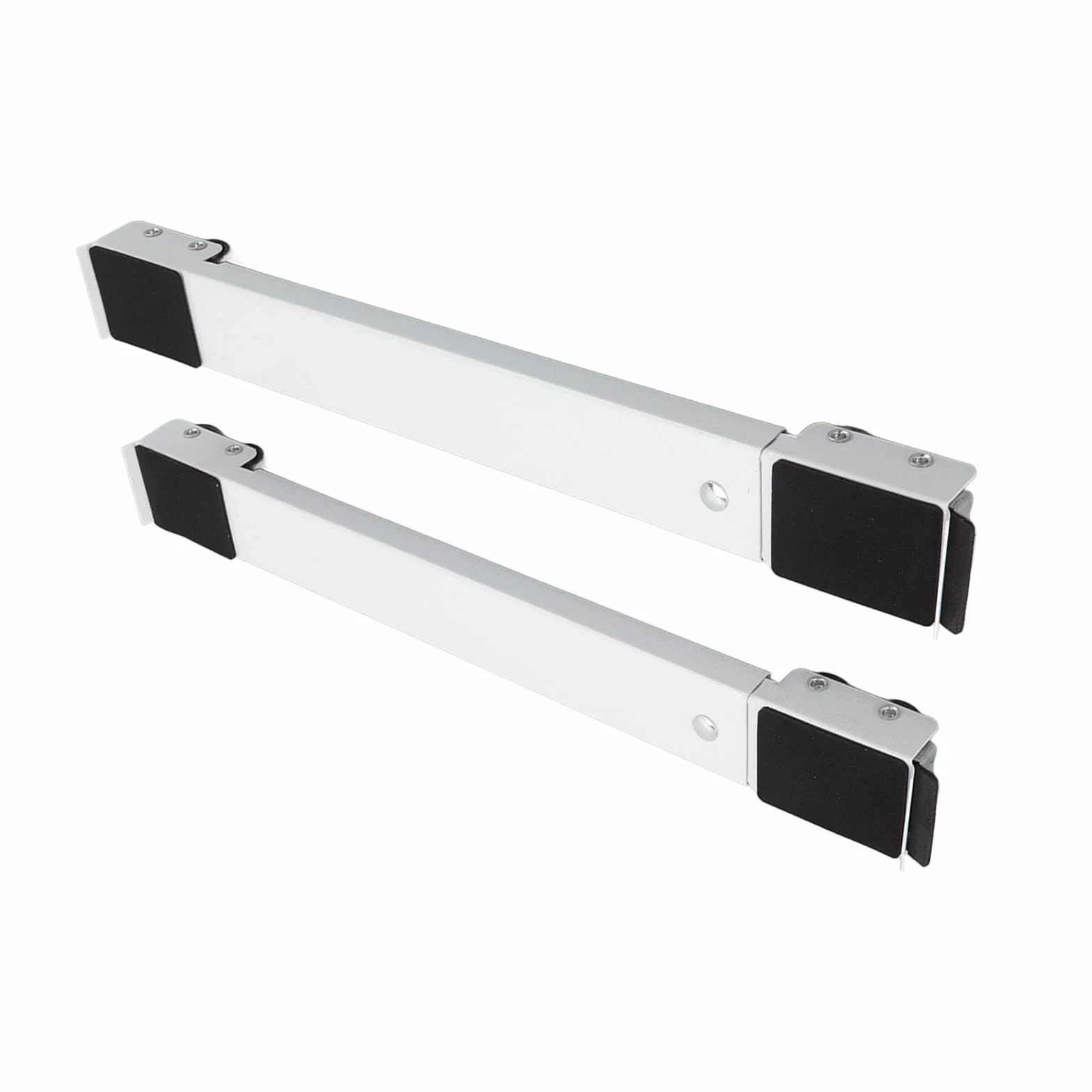 2 Juegos de Ruedas de Rodillos Móviles para Muebles, Rodillos para Electrodomésticos de Servicio Pesado que Incluyen Estantes Móviles con Almohadillas Auxiliares, para Lavadoras,(Blanco)