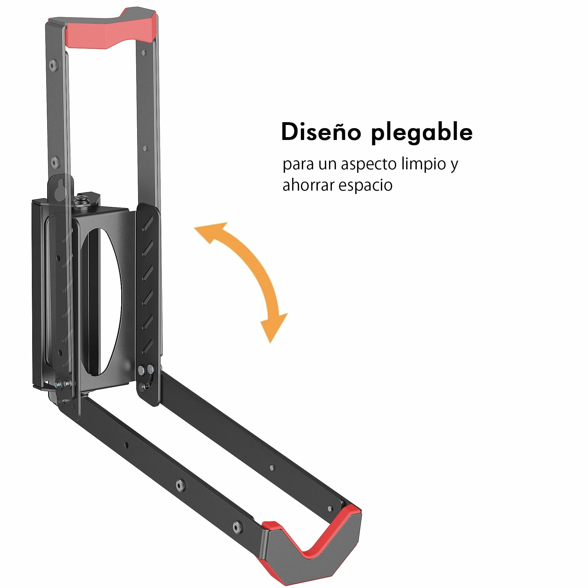 Mimoke Soporte de pared ajustable para bicicleta que ahorra espacio, diseño de elevación fácil con brazo plegable y función giratoria (1 unidad)