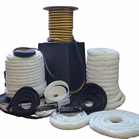 Junta redonda para horno de chimenea, cuerda resistente al calor, para puerta, 16 mm, 25 metros, color gris oscuro y antracita