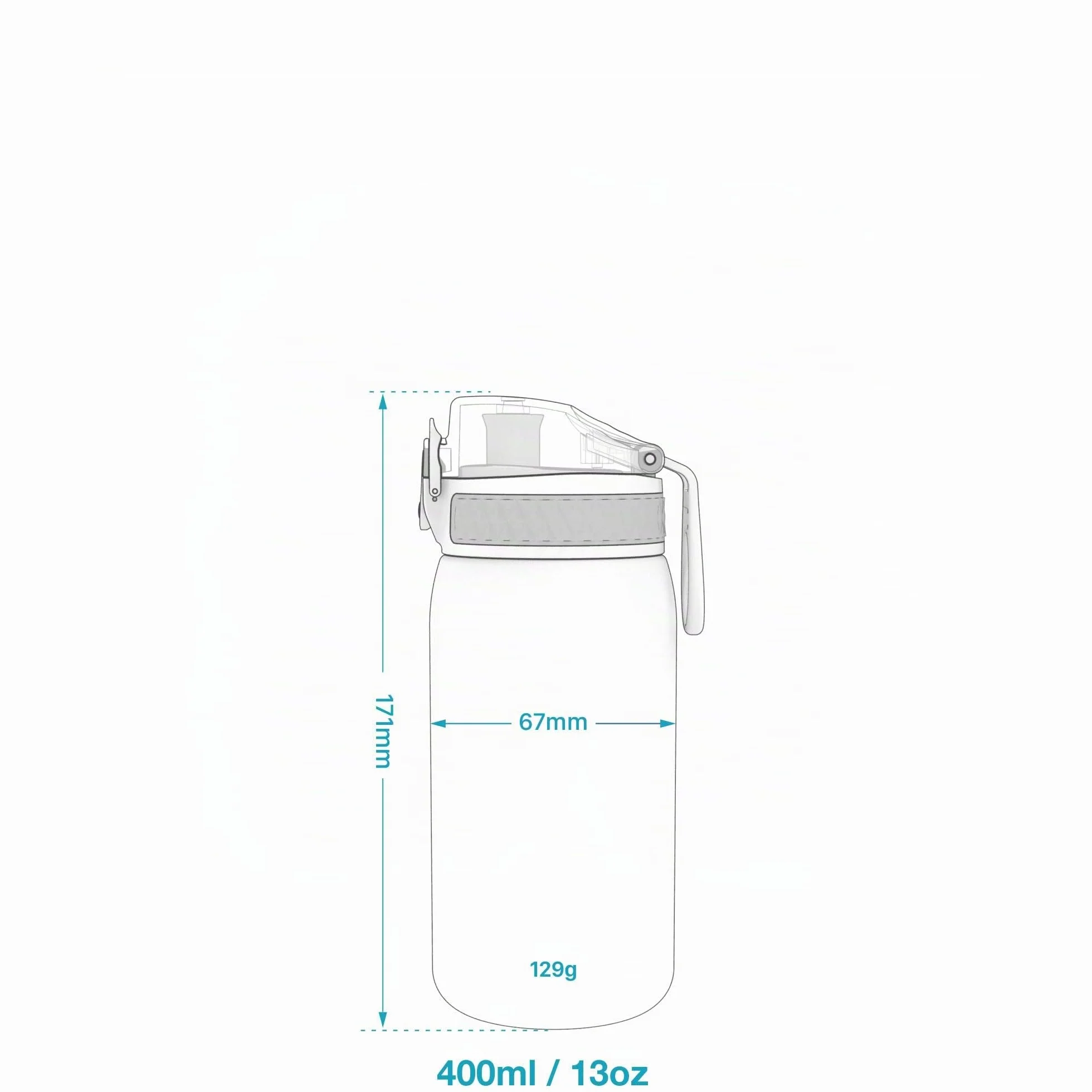 ion8 Botellas de Agua, a Prueba de Fugas, Fácil de Abrir, Cierre Seguro, Apta para Lavavajillas, Libre de BPA, Tapa Higiénica Abatible, Asa de Transporte, Fácil Limpieza