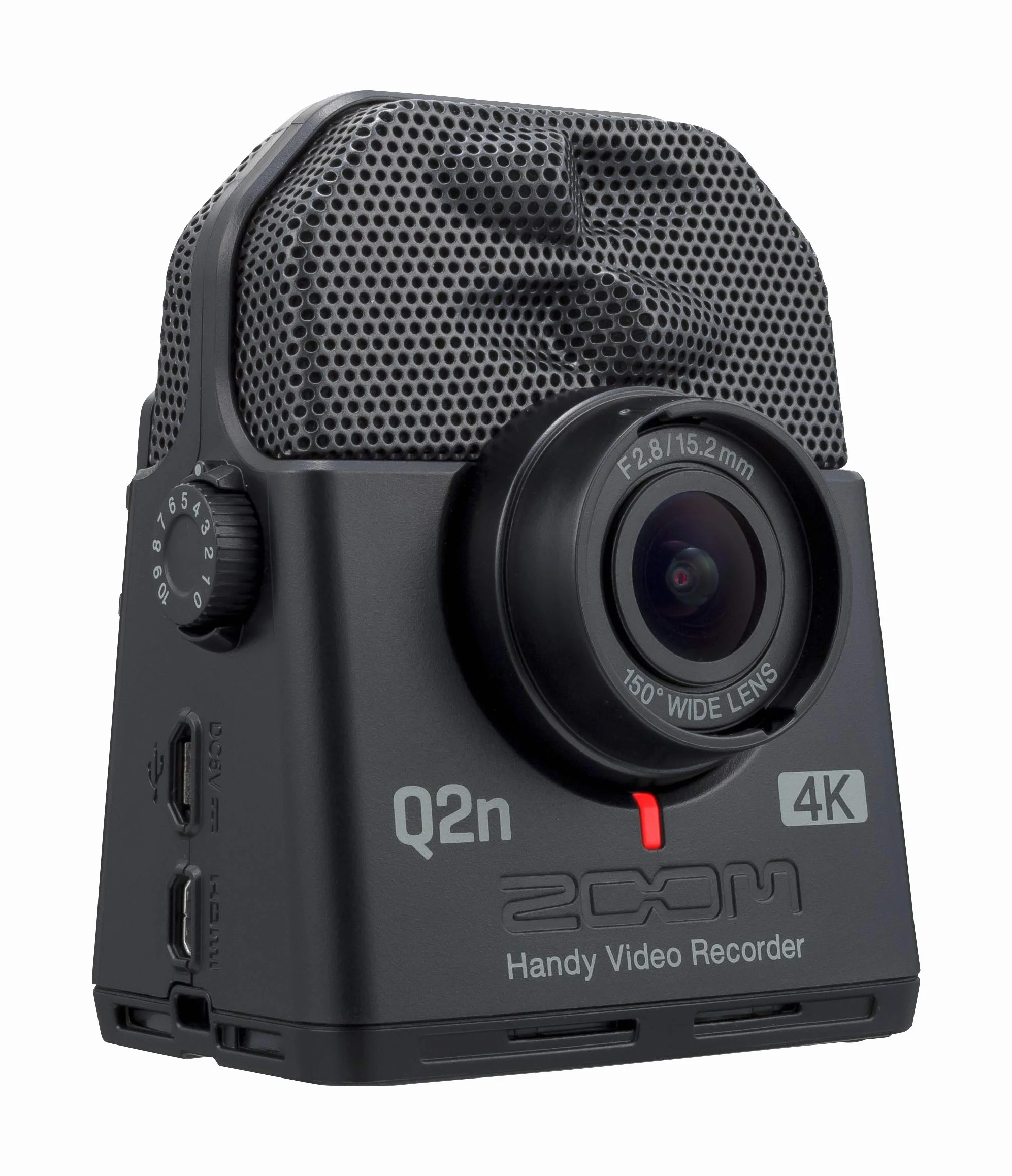 Zoom Q2n-4K Grabadora de audio y vídeo 4K/30P Ultra High Definition Video micrófonos estéreo lente gran angular