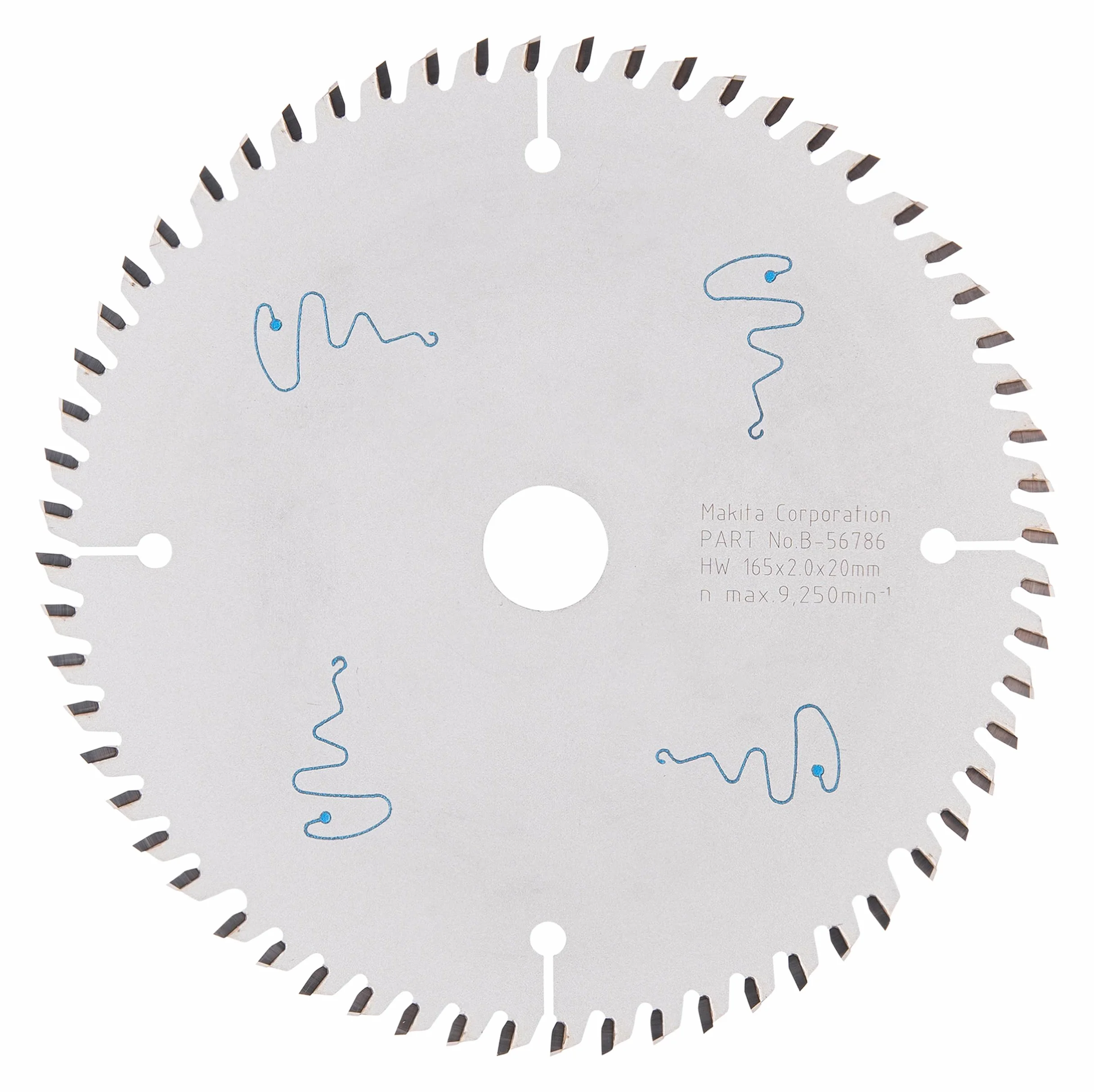 Makita B de 56786 Hoja de sierra Specialized, 60 dientes, 1 V, 165 x 20 mm
