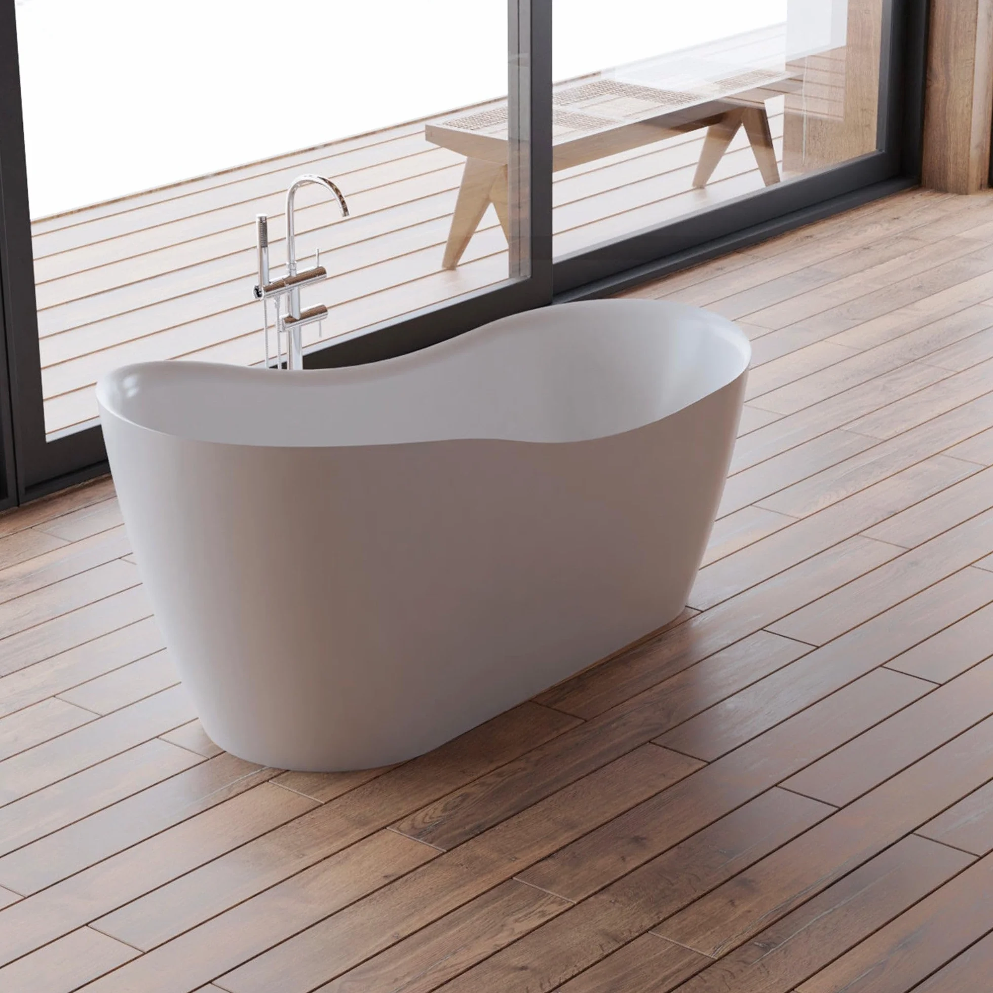 SPALINA Jazz - Bañera exenta Rectangular L. 170 x l. 78 cm
