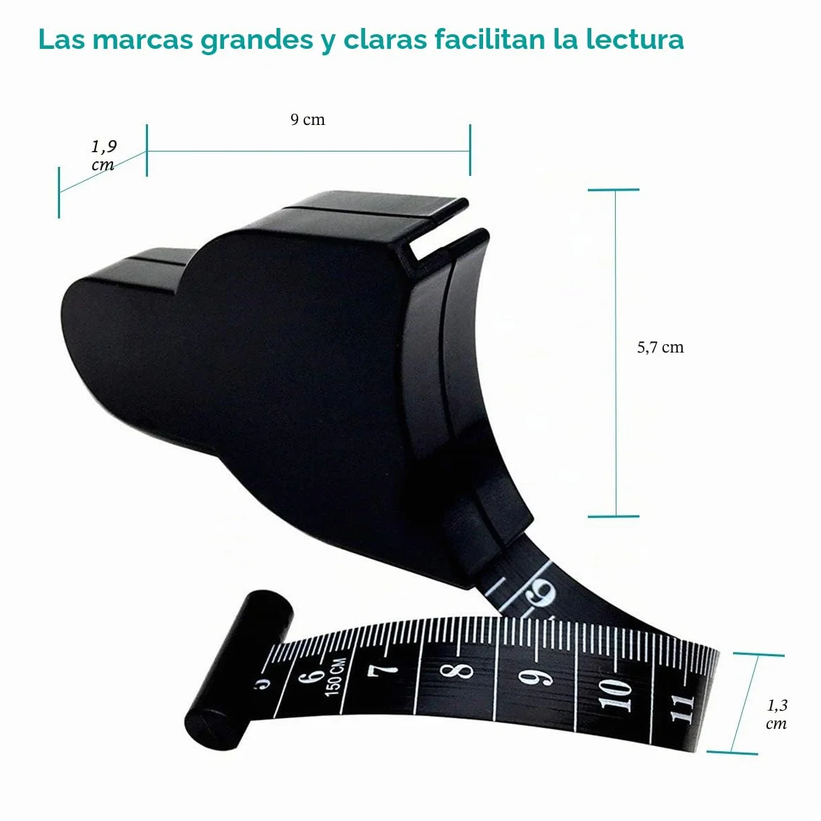 Cinta Métrica Retráctil para el Cuerpo con Bloqueo - Herramienta de Medición Precisa para Fitness