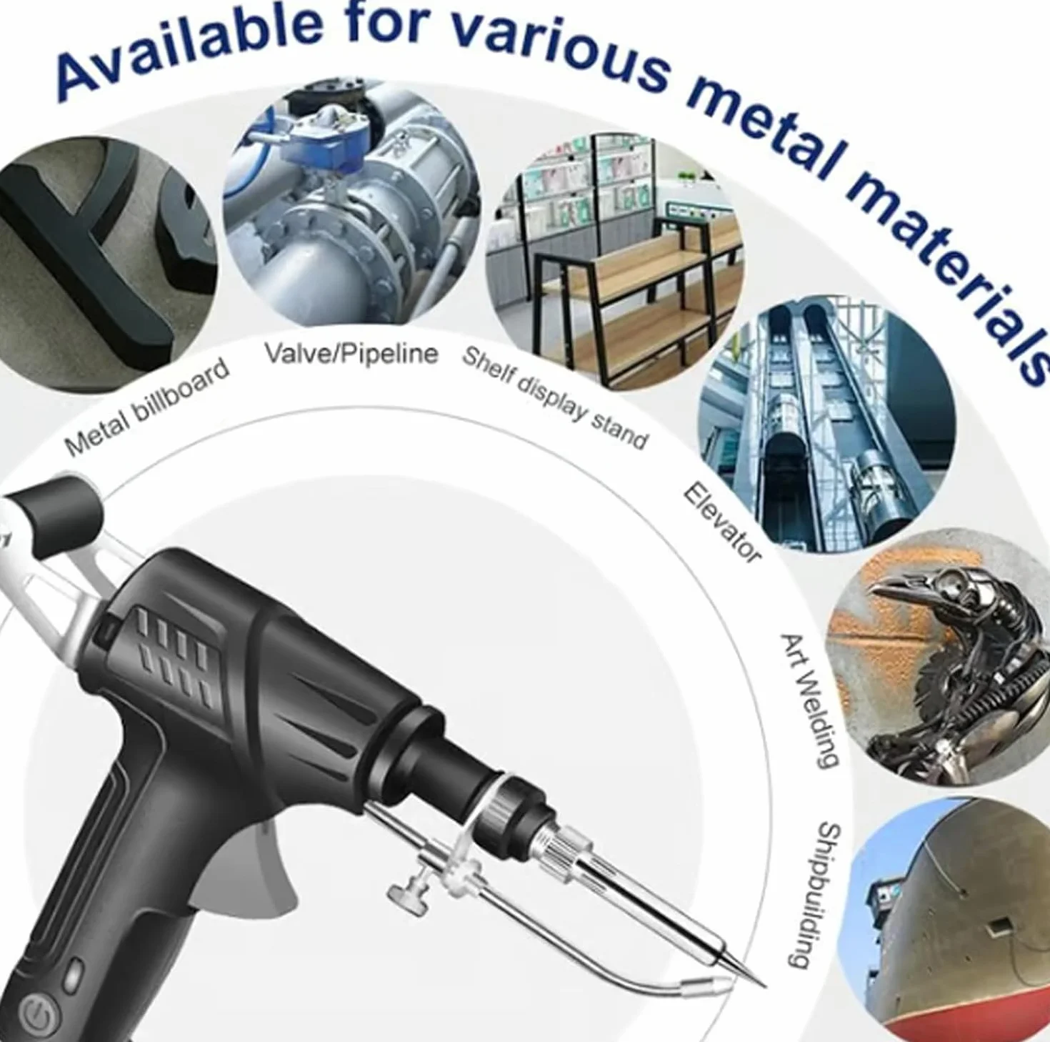 Juego de herramientas de soldadura industrial, herramienta de soldadura manual multifunción para proyectos domésticos y de bricolaje